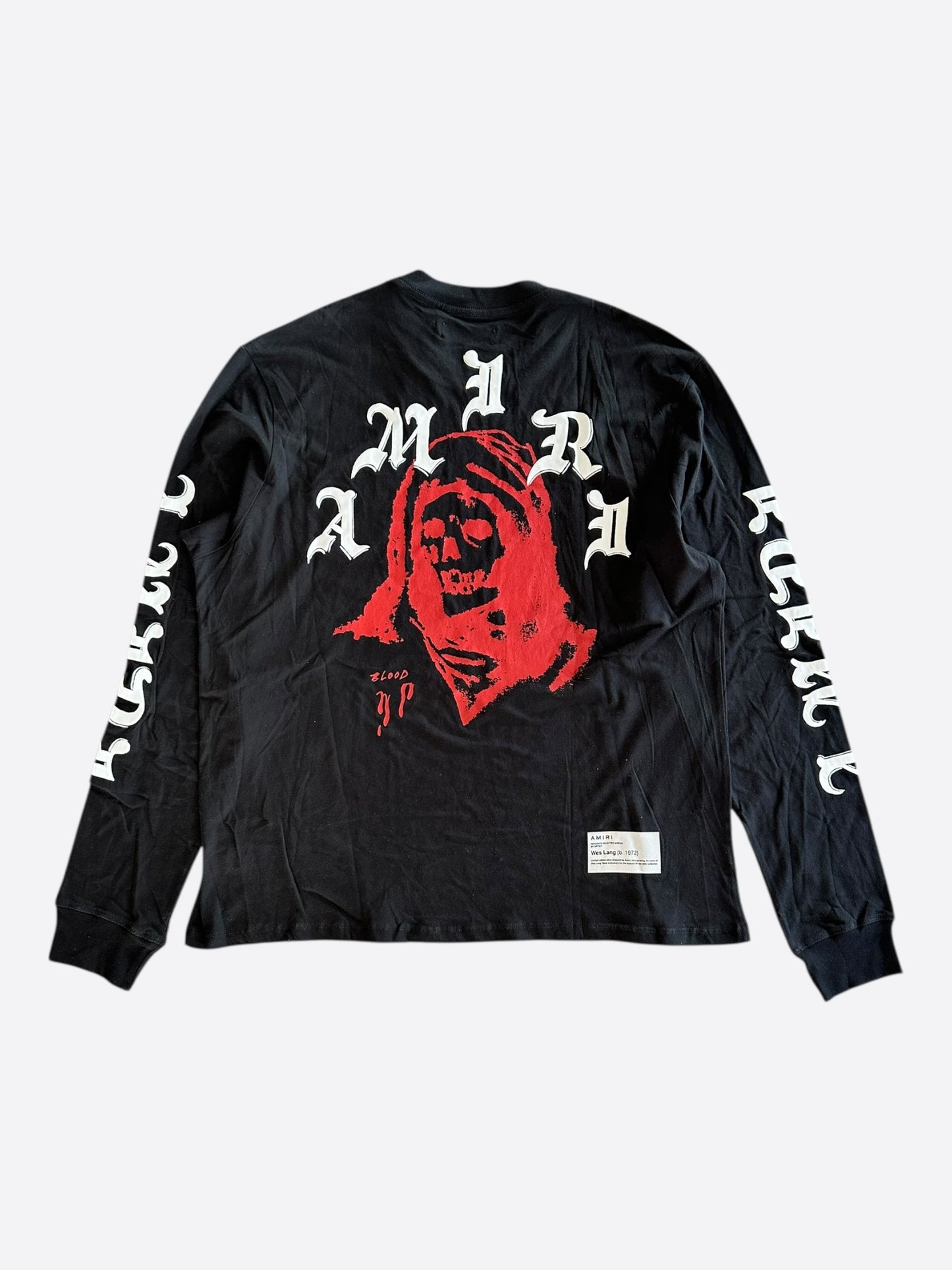 Amiri Wes Lang Black & Red Solar Kings Longsleeve T-Shirt