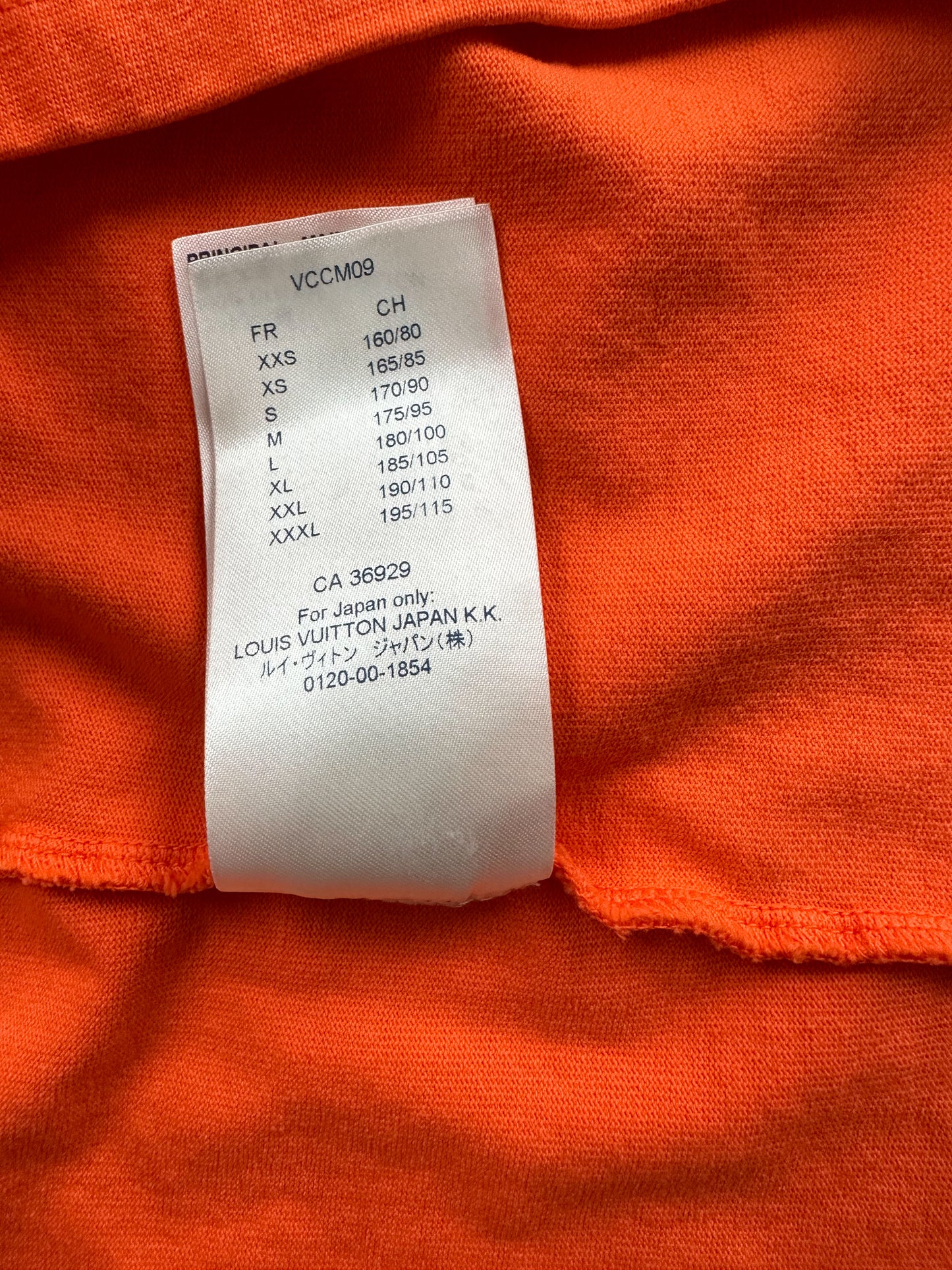 Louis Vuitton Virgil Orange MCA Figures Of Speech T-Shirt