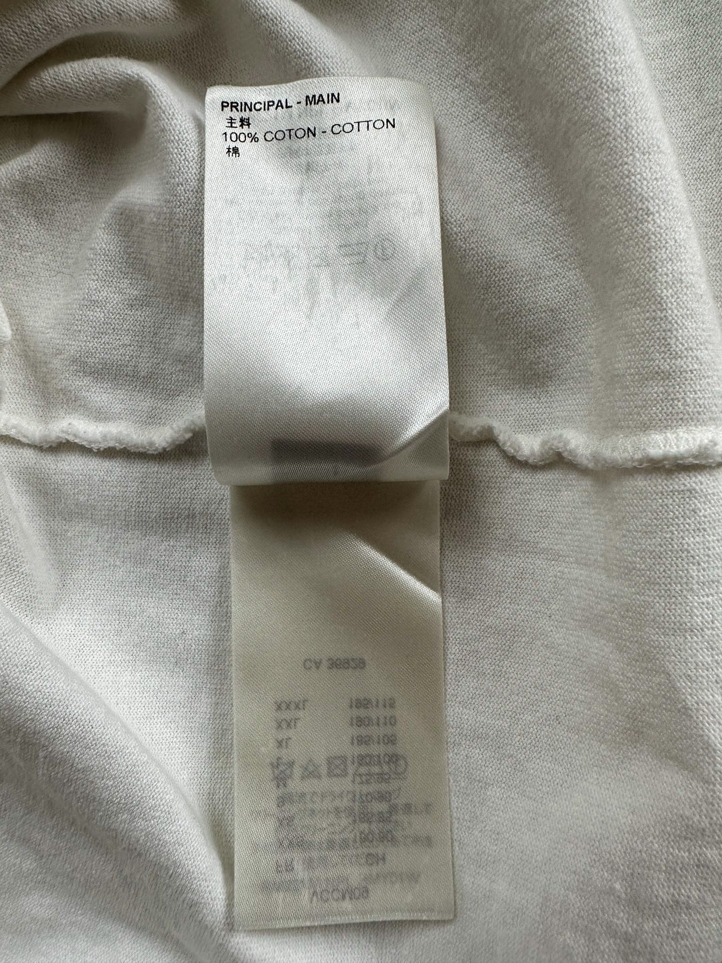 Louis Vuitton Nigo White & Red Embroidered Mockneck T-Shirt