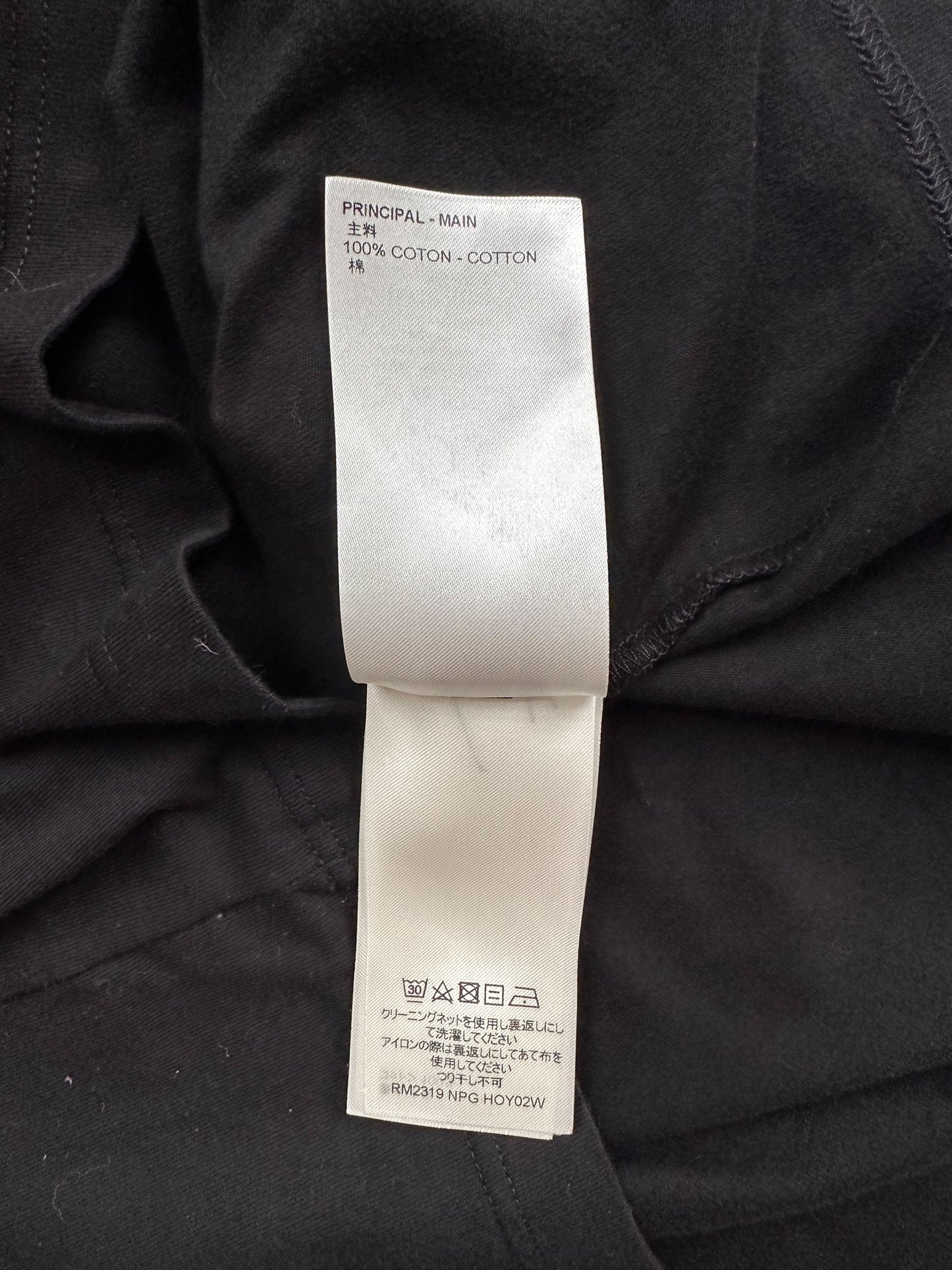 Louis Vuitton Black Frequency Embroidered T-Shirt