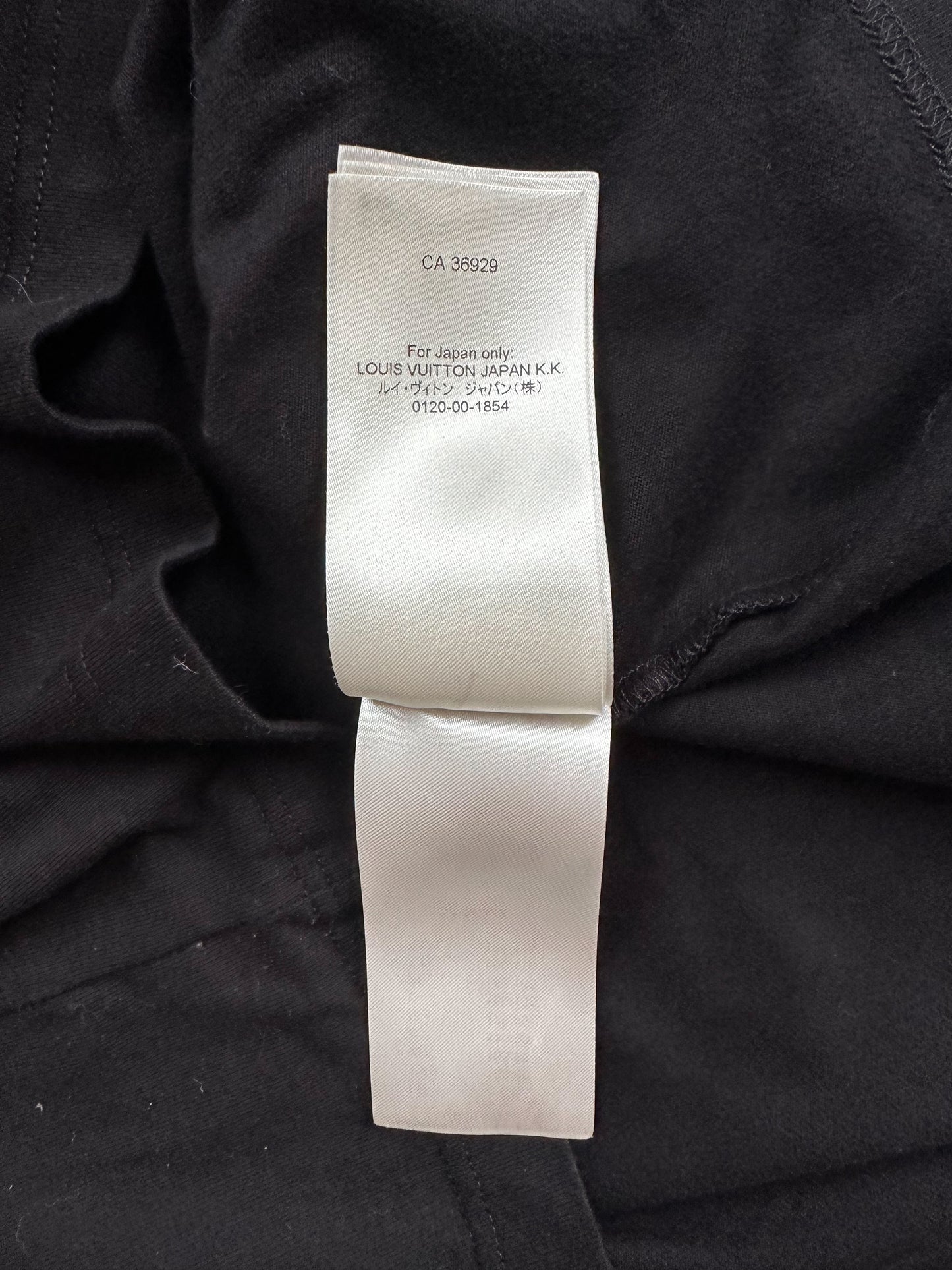 Louis Vuitton Black Frequency Embroidered T-Shirt