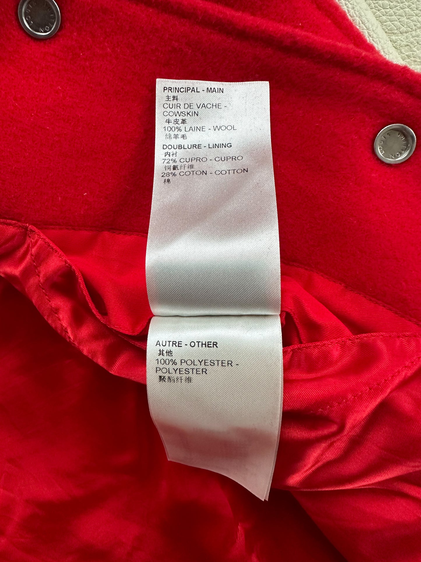 Louis Vuitton Yayoi Kusama Red & White Varsity Jacket