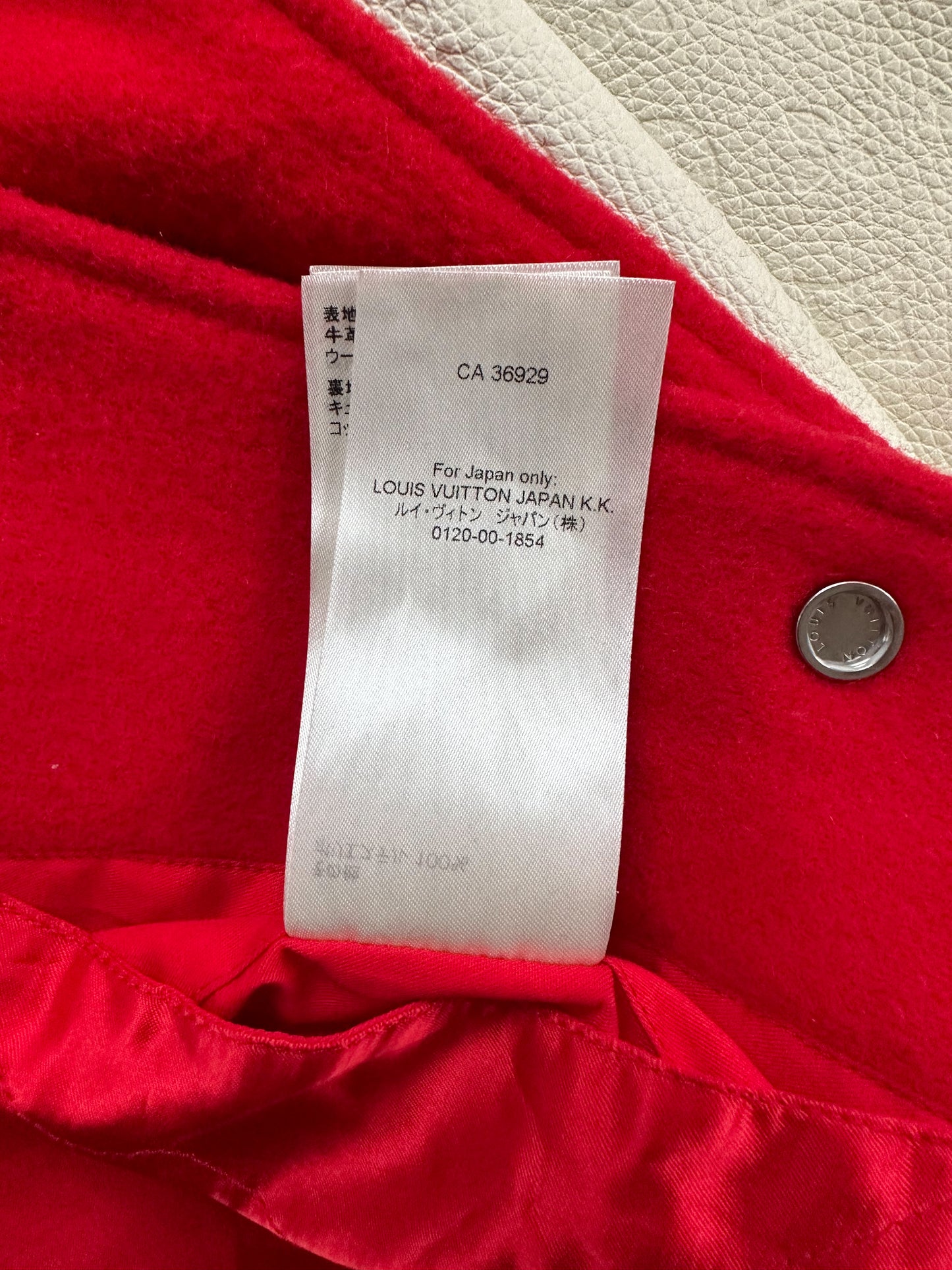 Louis Vuitton Yayoi Kusama Red & White Varsity Jacket