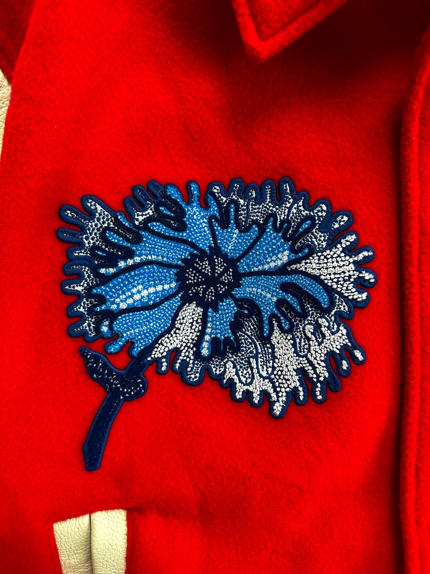 Louis Vuitton Yayoi Kusama Red & White Varsity Jacket