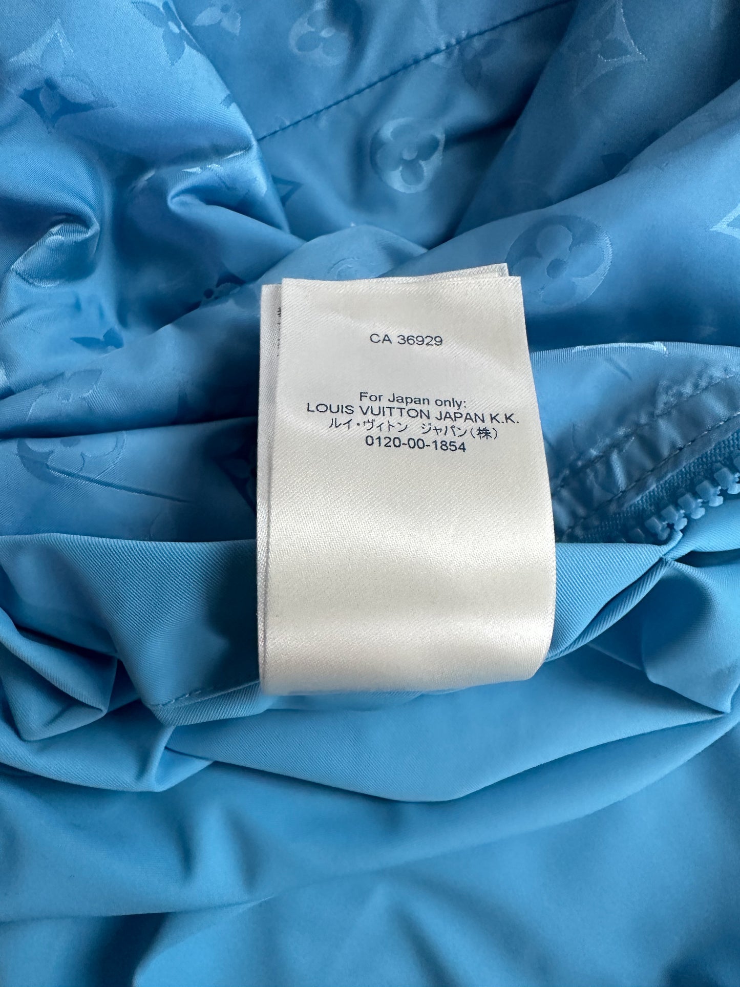 Louis Vuitton Blue Monogram Reversible Windbreaker