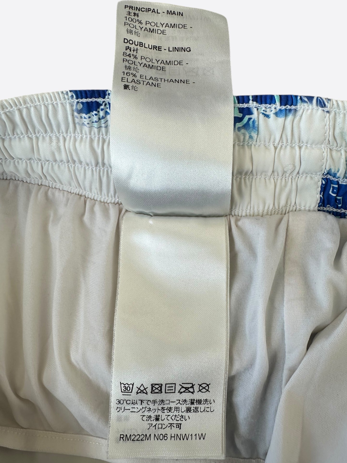 Louis Vuitton Blue Bleached Bandana Monogram Swim Shorts