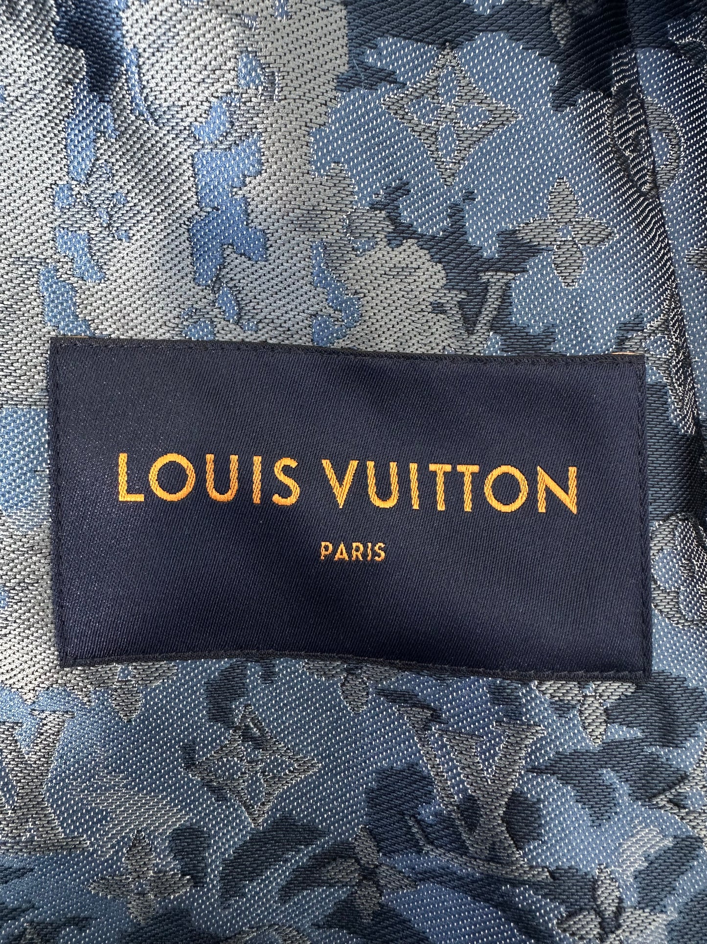 Louis Vuitton Blue Tapestry Monogram Windbreaker