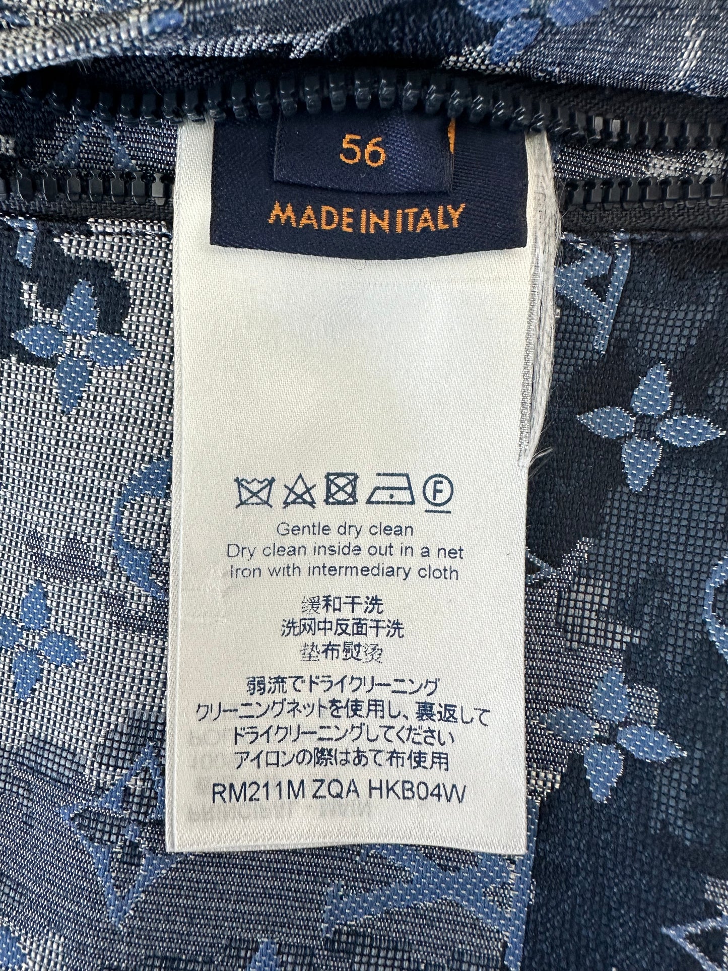 Louis Vuitton Blue Tapestry Monogram Windbreaker