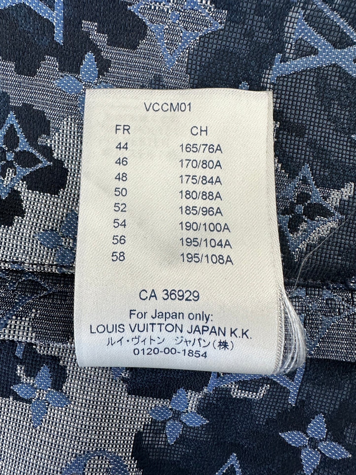 Louis Vuitton Blue Tapestry Monogram Windbreaker