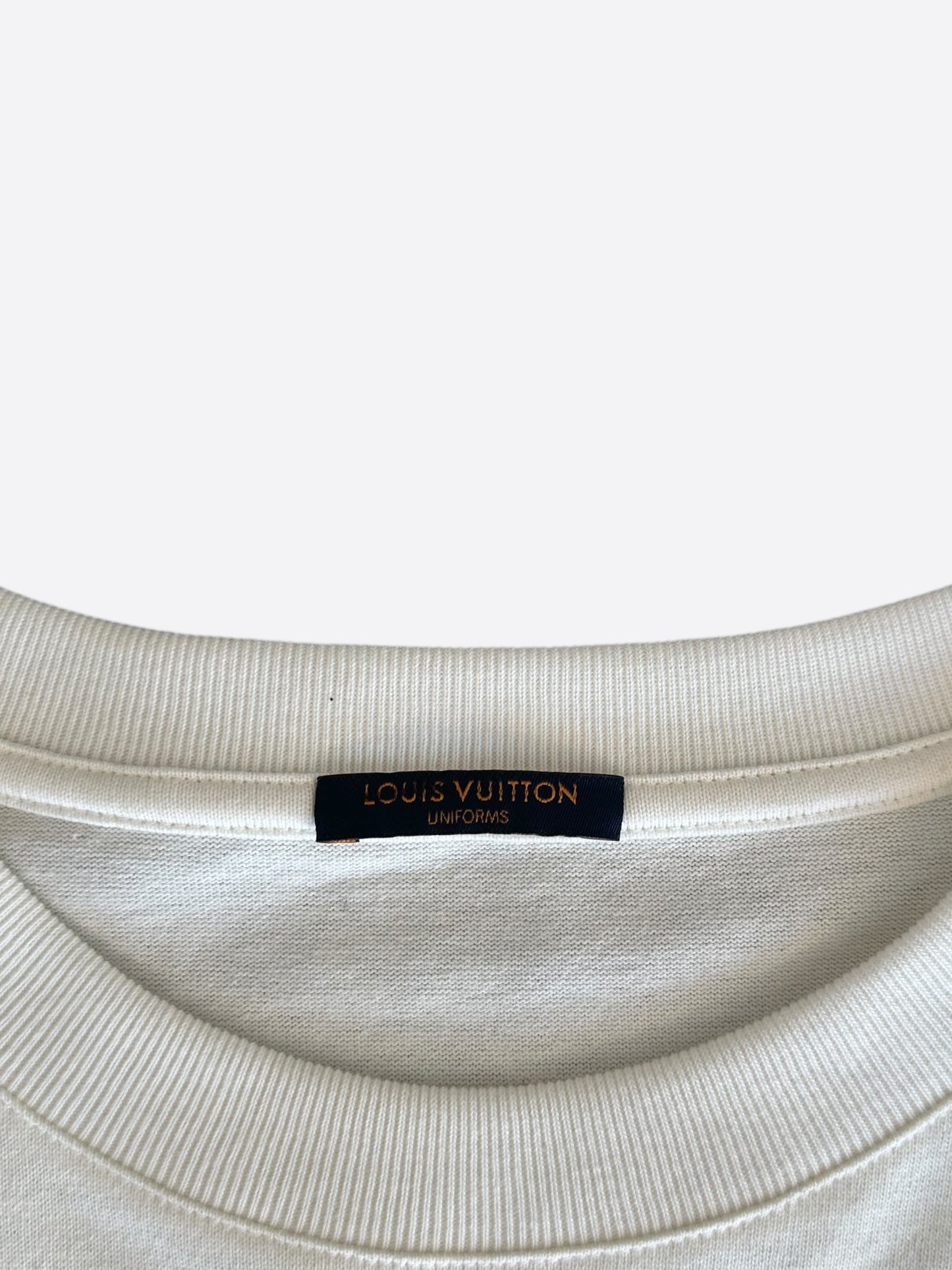 Louis Vuitton White Multicolor Palm Tree Logo T-Shirt