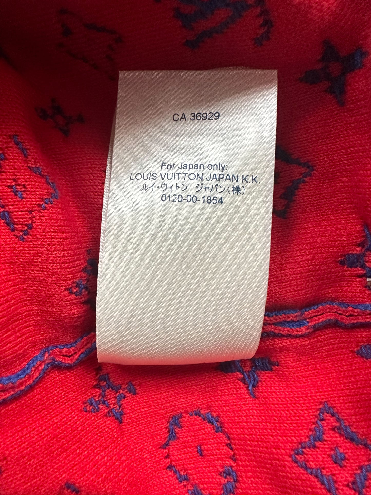 Louis Vuitton Blue & Red Monogram Gradient Sweater