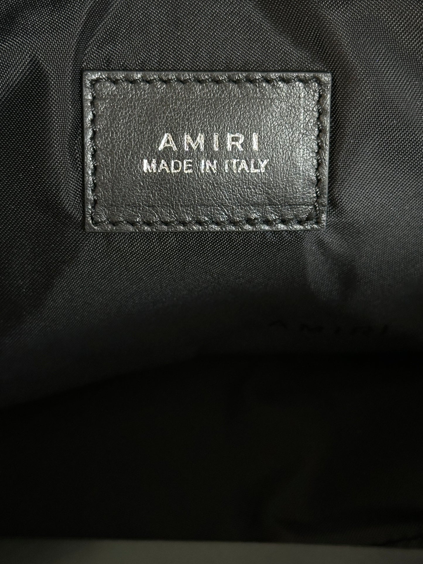 Amiri Black Bandana MA Logo Dopp Kit