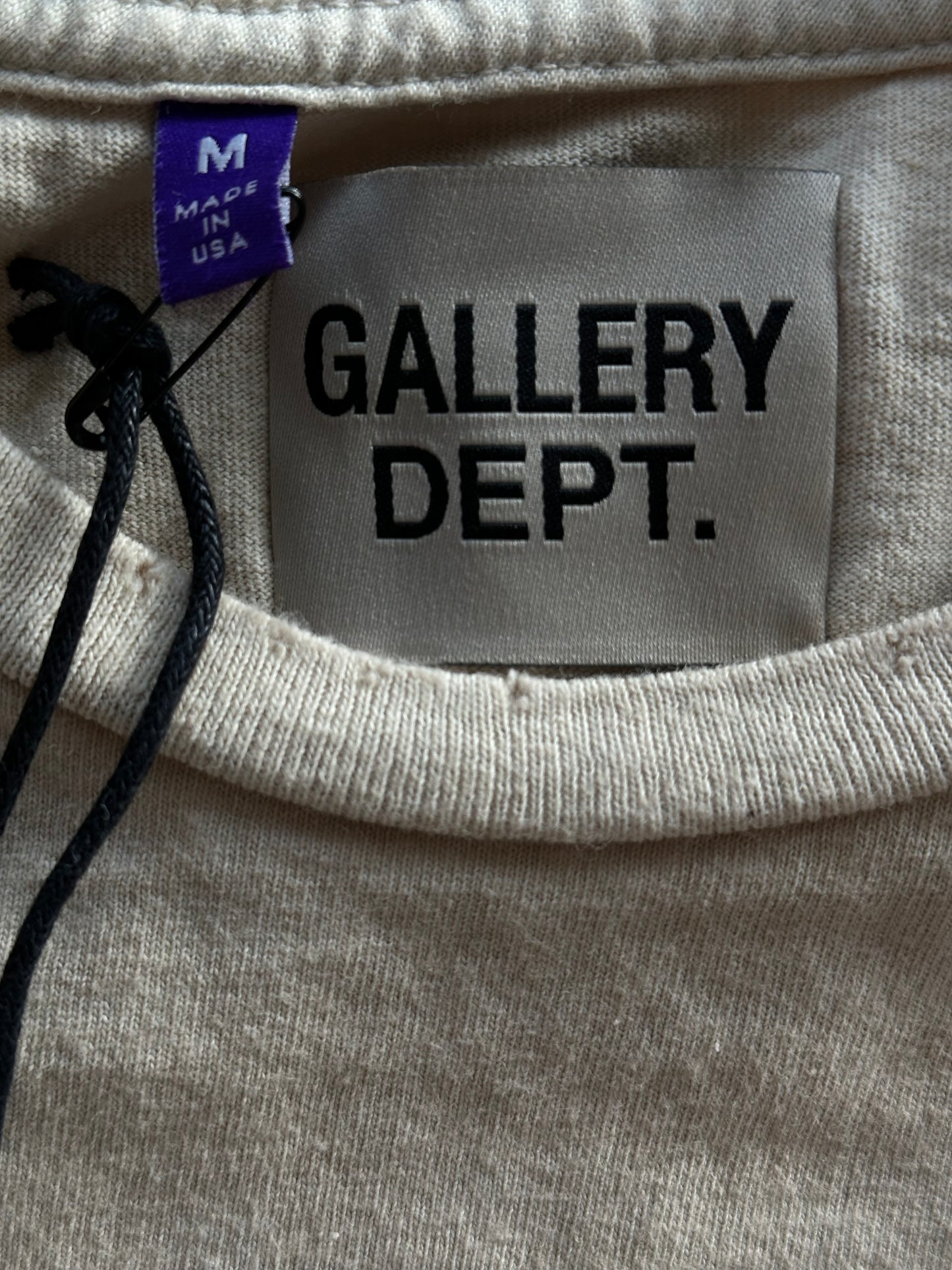 Gallery Dept Antique White & Black Sleep Apnea Logo T-Shirt