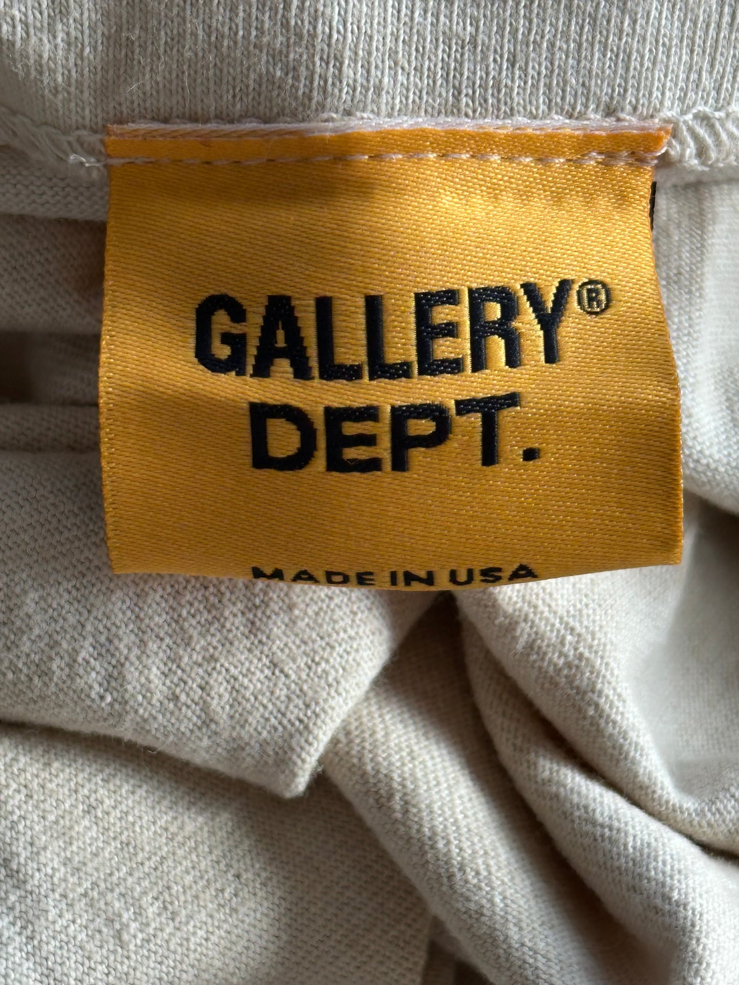 Gallery Dept Antique White & Black Sleep Apnea Logo T-Shirt