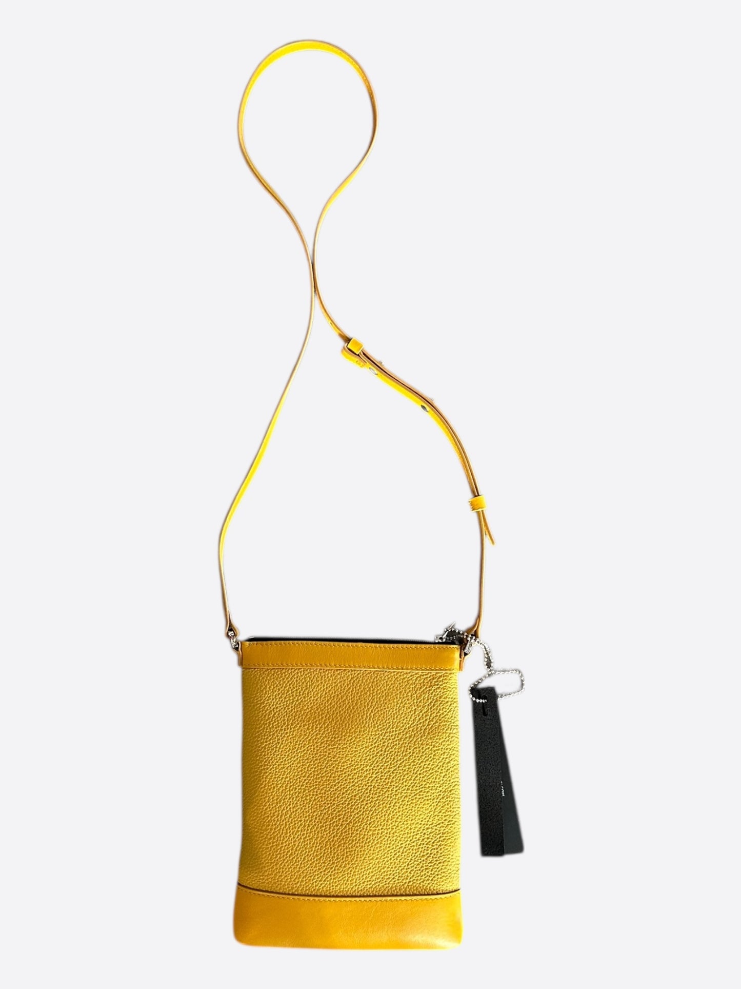 Amiri Yellow Leather Shoulder Bag