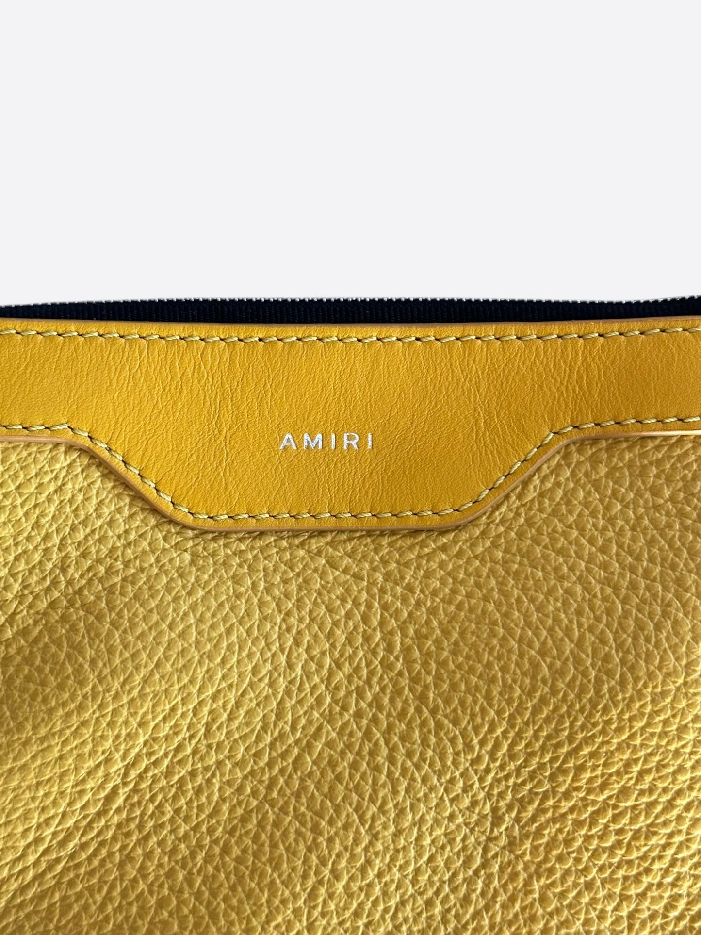 Amiri Yellow Leather Shoulder Bag
