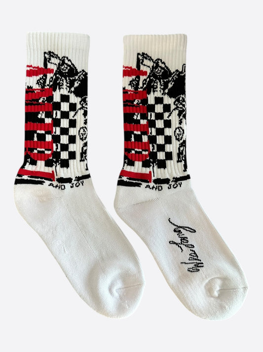 Amiri Wes Lang White & Multicolor Reaper Socks