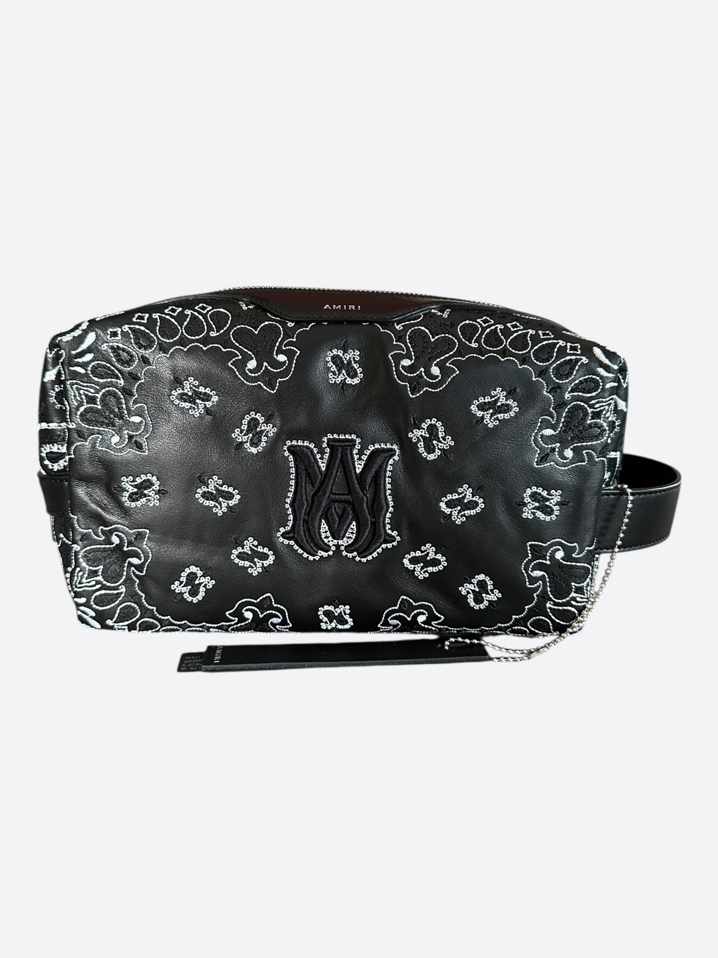 Amiri Black Bandana MA Logo Dopp Kit