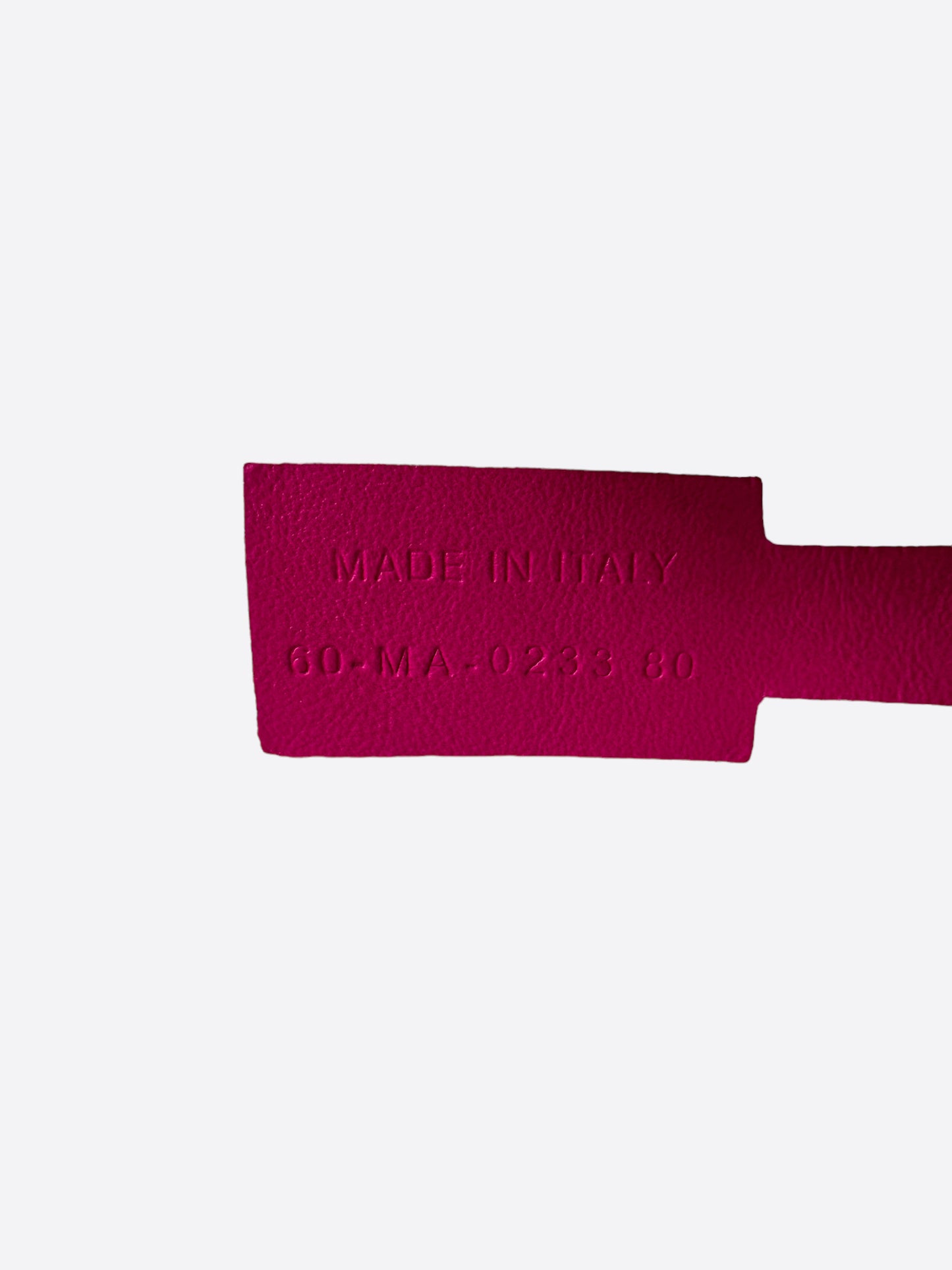 Dior Pink & Tan Reversible Gold Buckle Belt