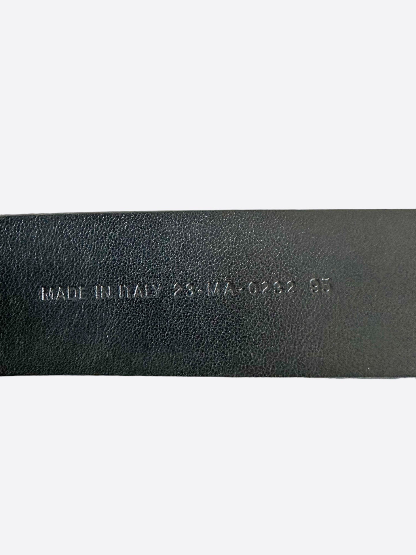 Dior Black Leather Gold Buckle Belt
