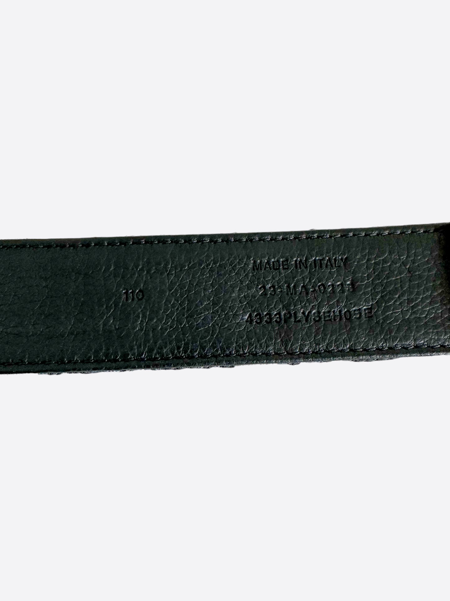 Dior Beige & Blue Oblique Silver Buckle Belt