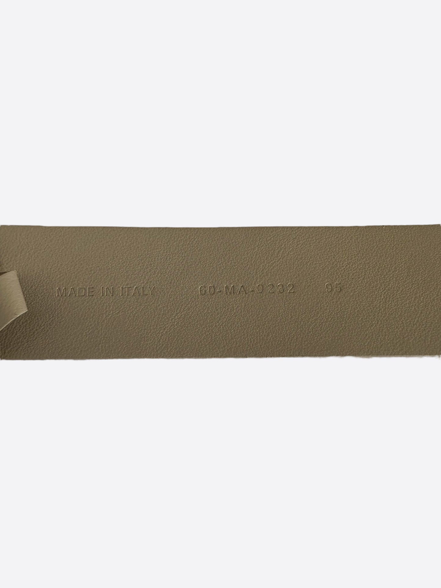 Dior Tan Leather Gold Buckle Belt