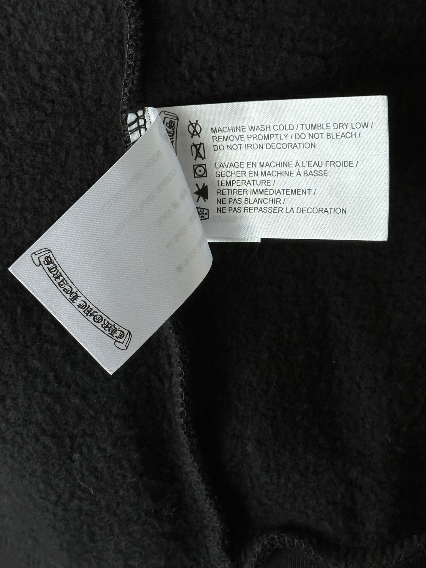 Chrome Hearts Black & White Neck Logo Sweater