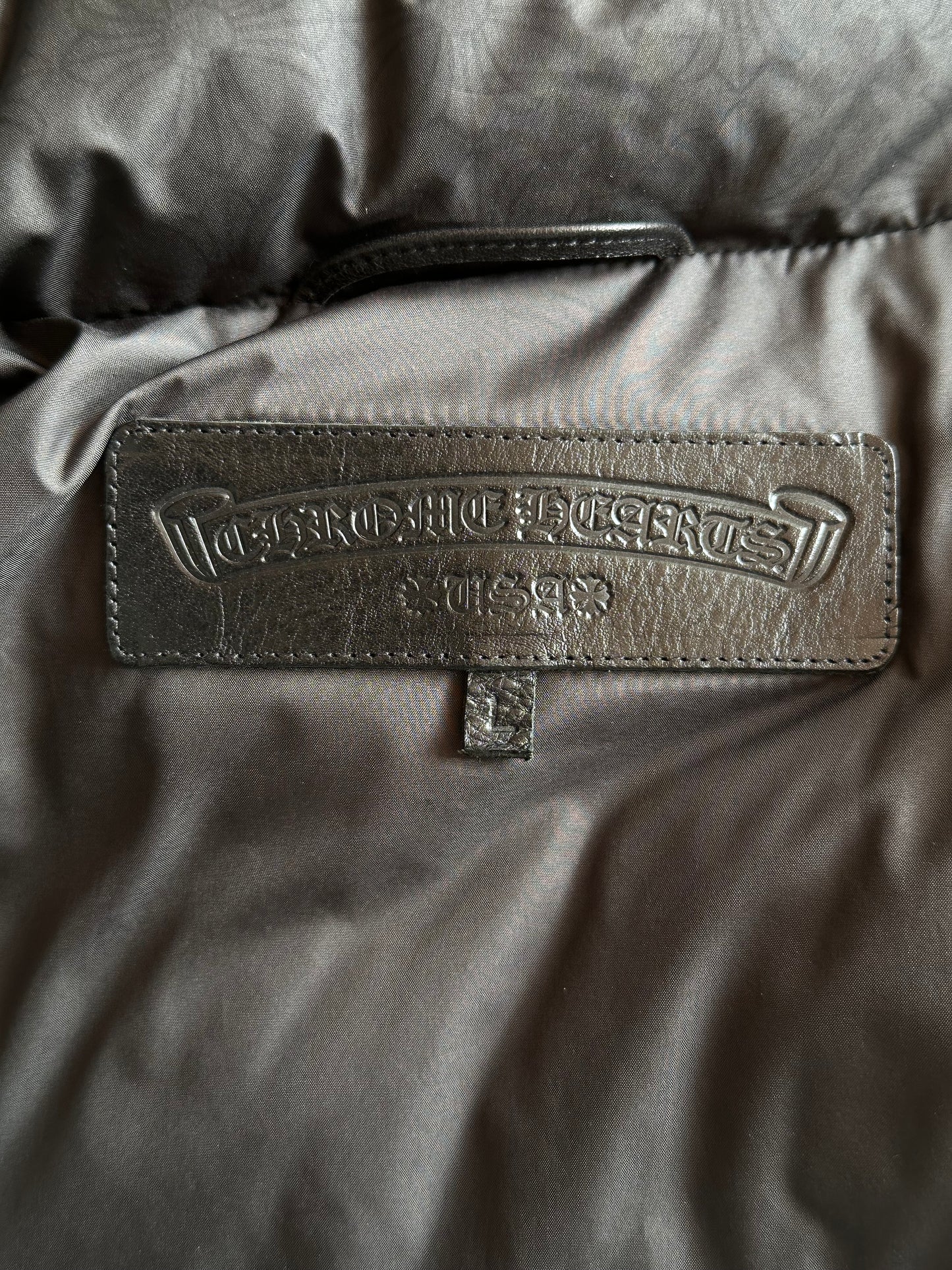 Chrome Hearts Black Cross Jacquard Puffer Jacket