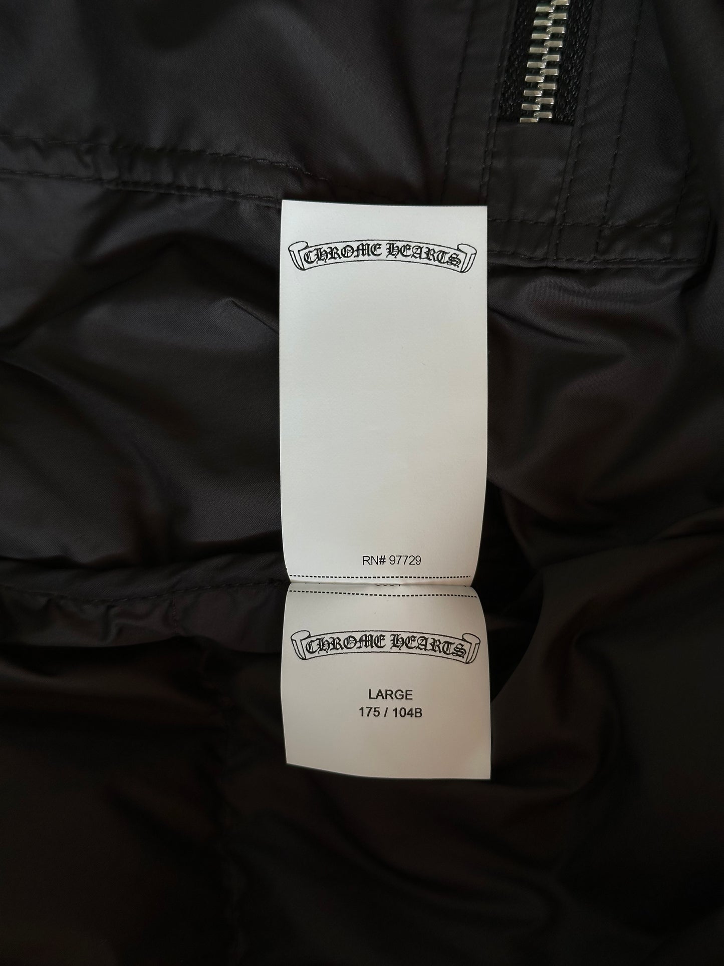 Chrome Hearts Black Cross Jacquard Puffer Jacket