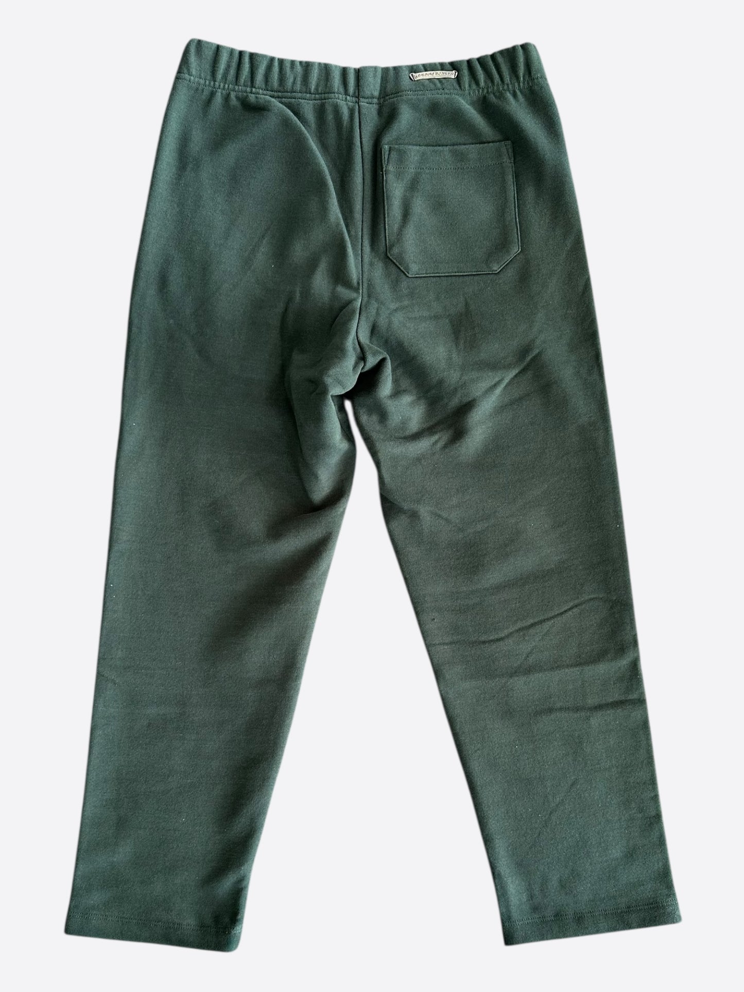 Chrome Hearts Green & White Slo Ride Embroidered Sweatpants