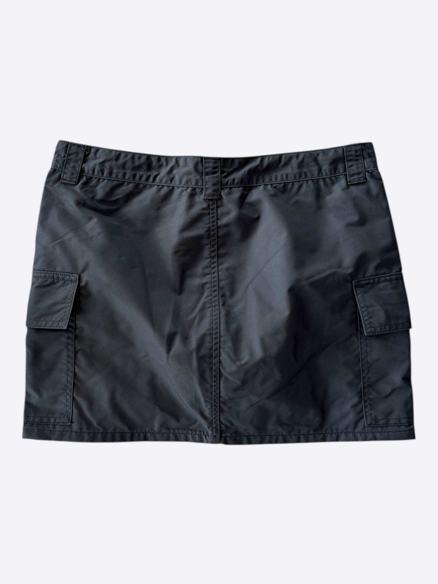 Chrome Hearts Black Nylon Cross Patch Women's Cargo Skirt