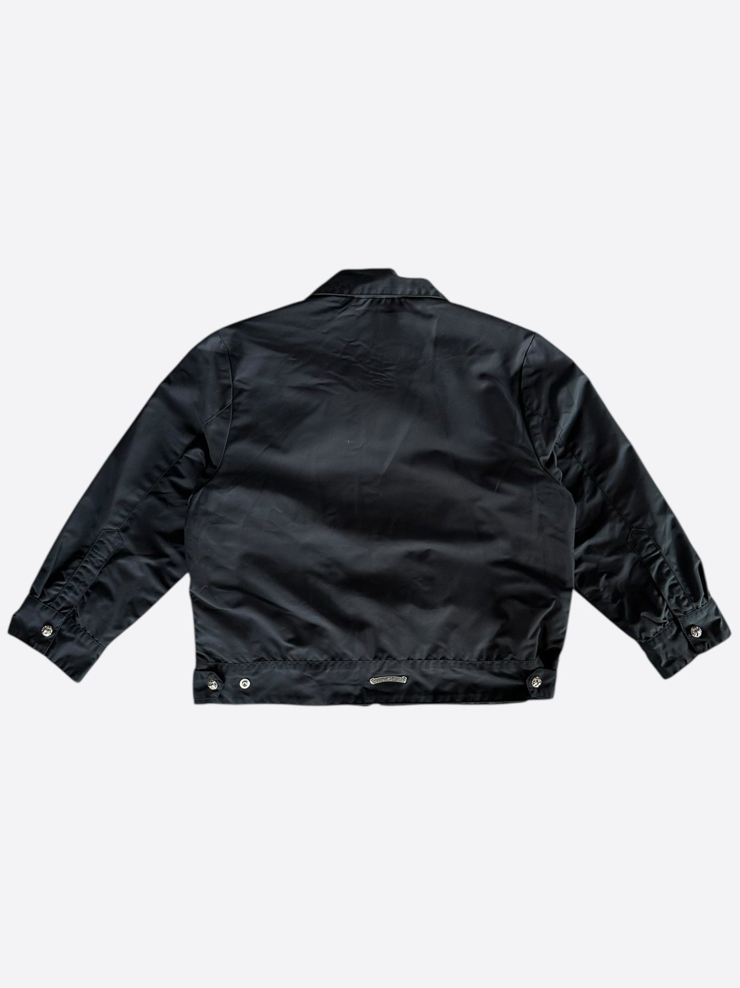 Chrome Hearts Black Nylon Cross Patch Women's Jacket