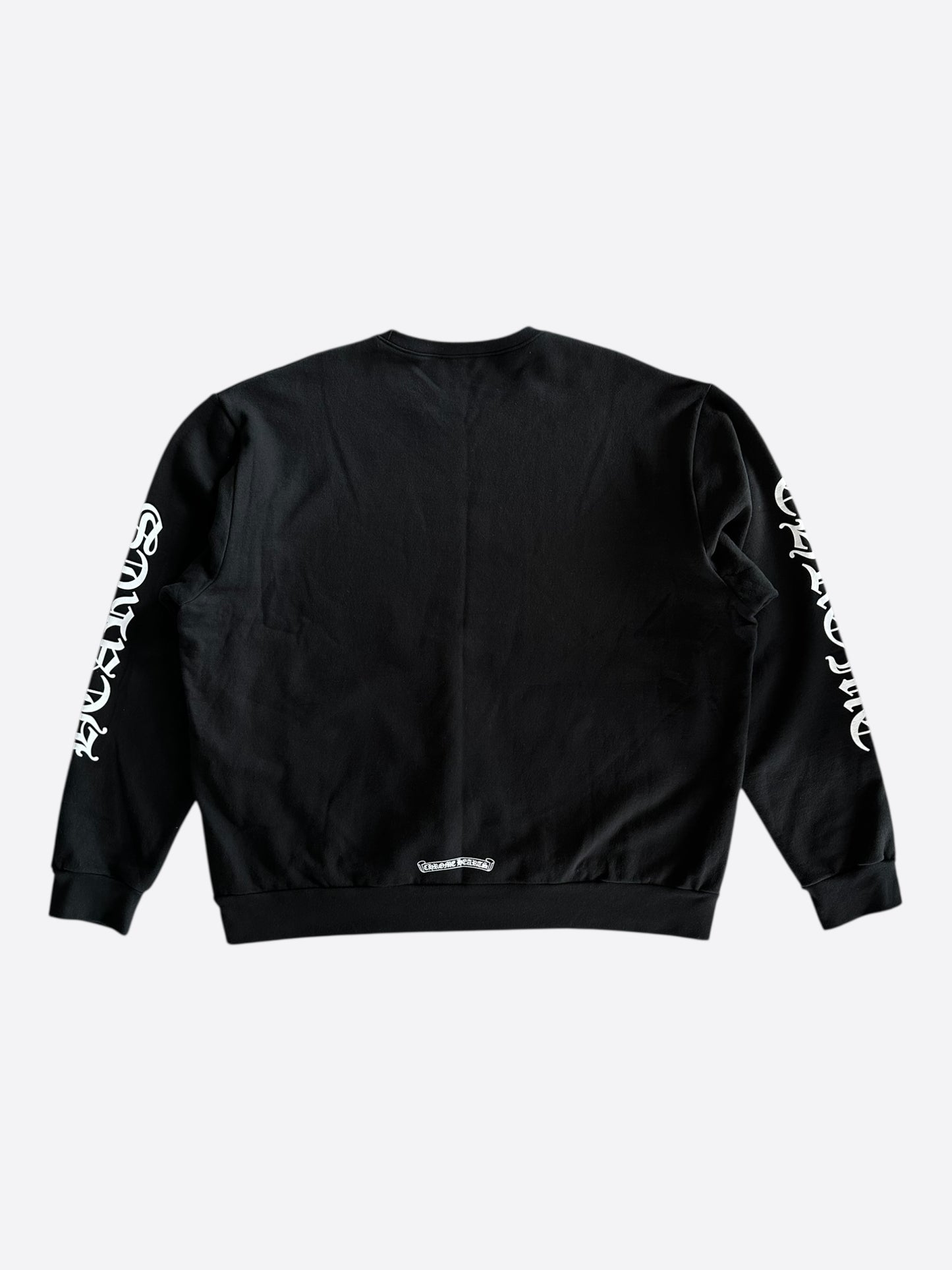 Chrome Hearts Black & White Neck Logo Sweater
