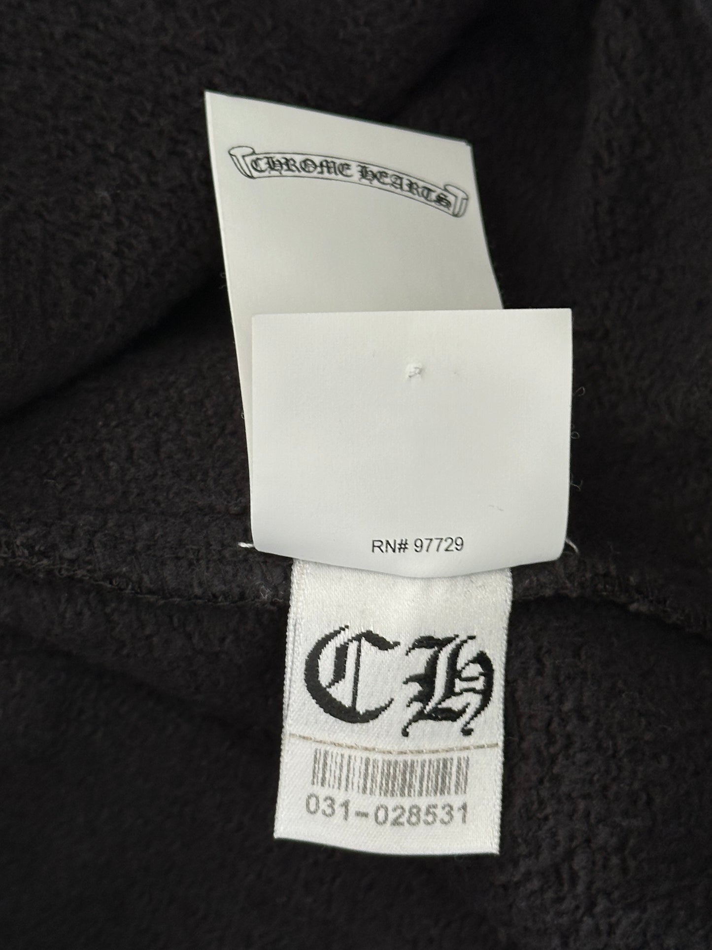 Chrome Hearts Black Triple Cross Patch Paper Jam Sweatpants