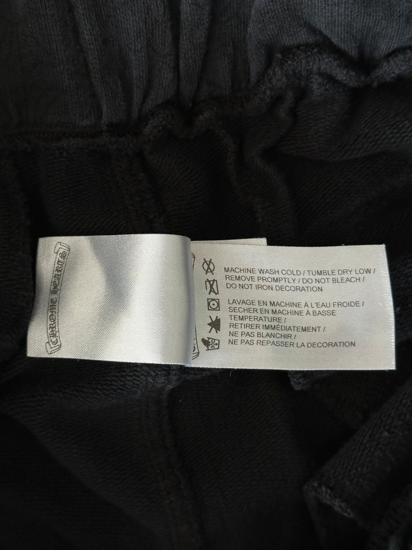 Chrome Hearts Black & White Horseshoe Logo Cross Jacquard Sweatpants