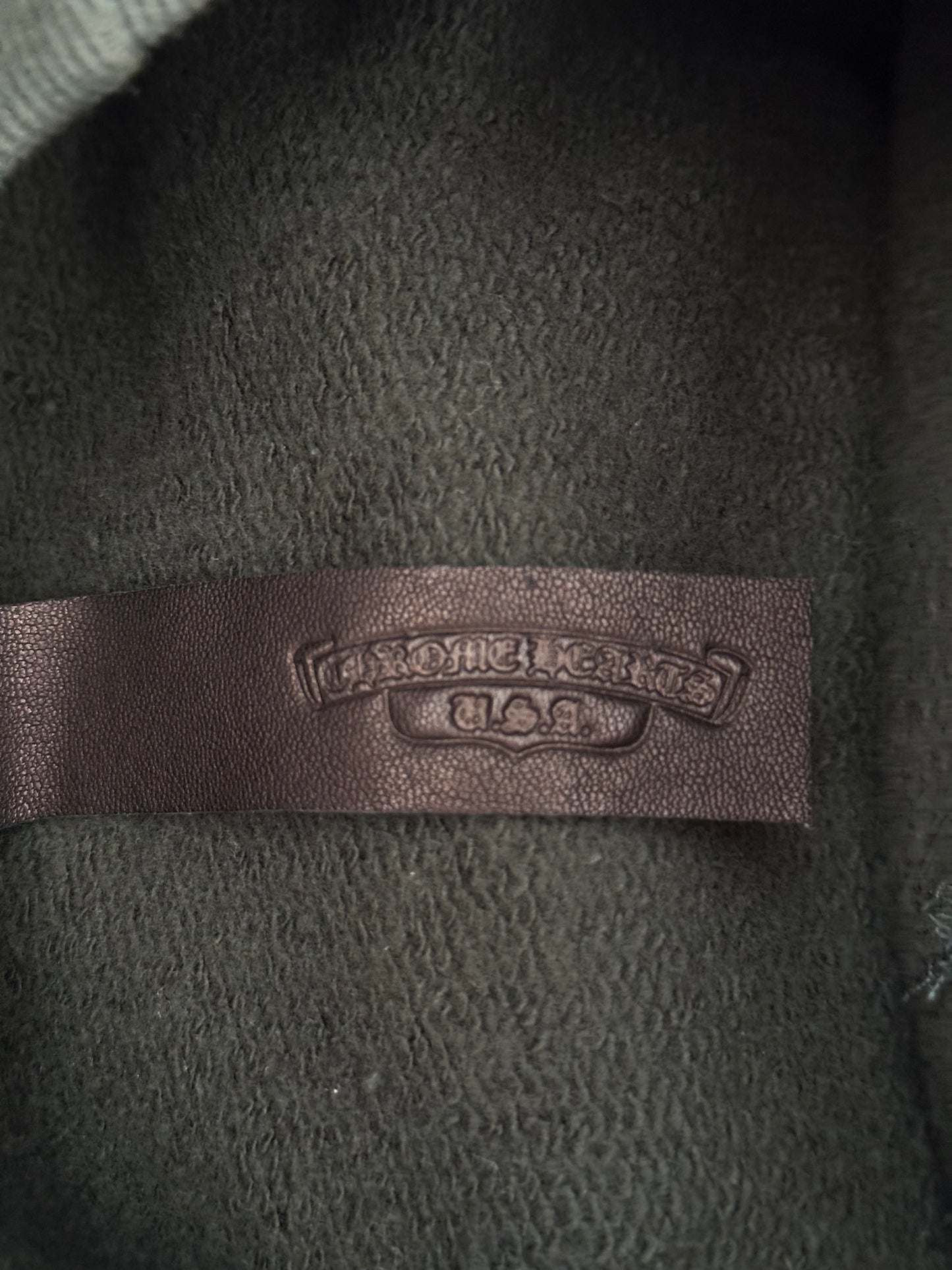 Chrome Hearts Green & White Slo Ride Embroidered Logo Sweater