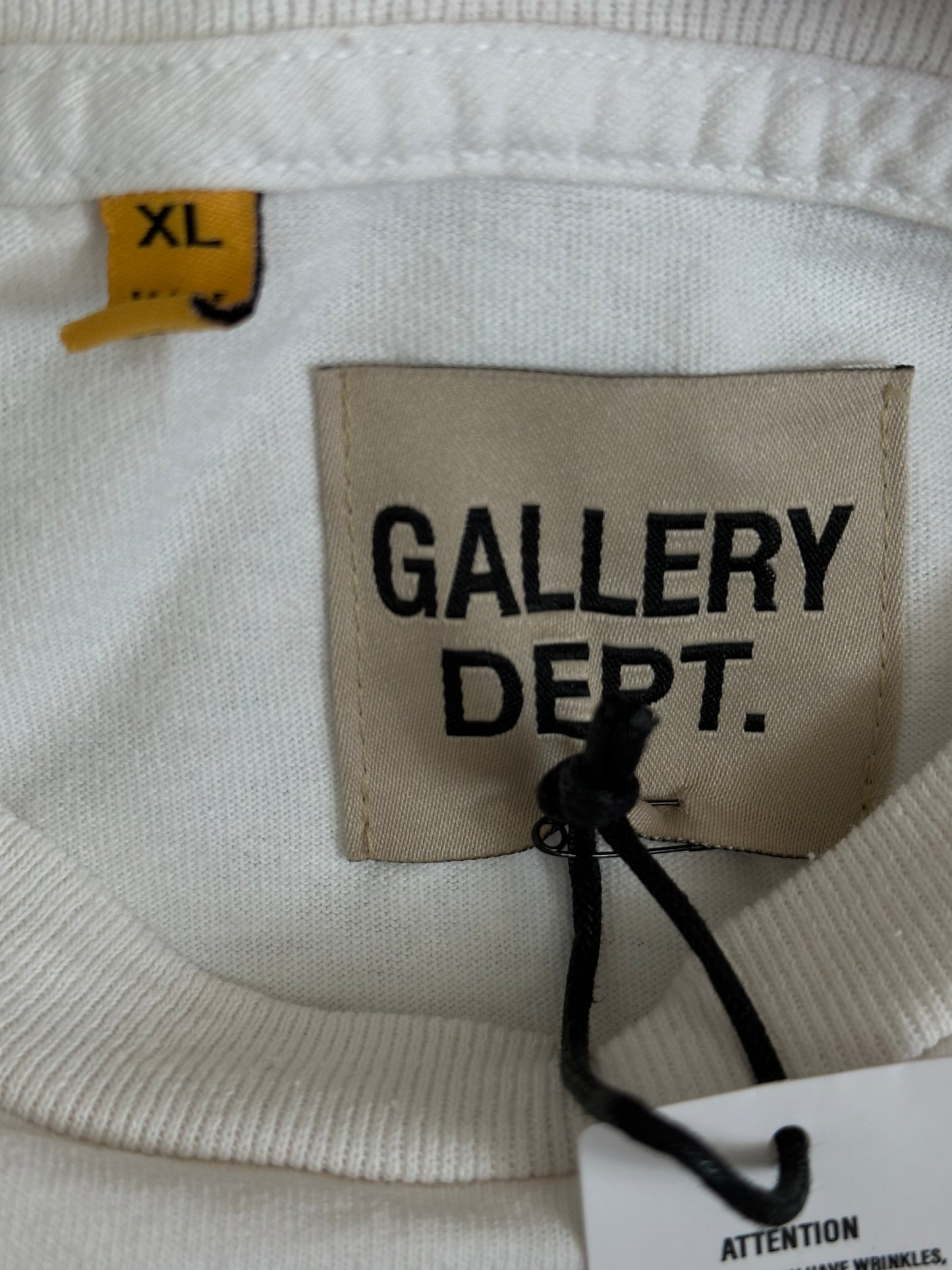 Gallery Dept White & Faded Black Book Club T-Shirt
