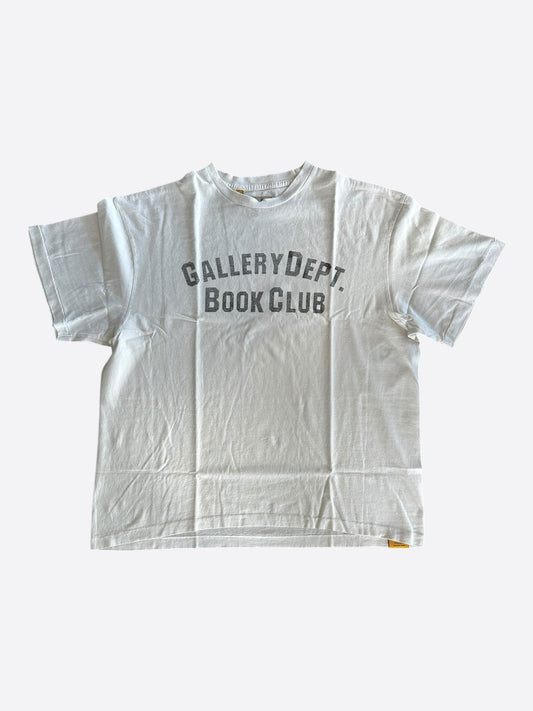 Gallery Dept White & Faded Black Book Club T-Shirt