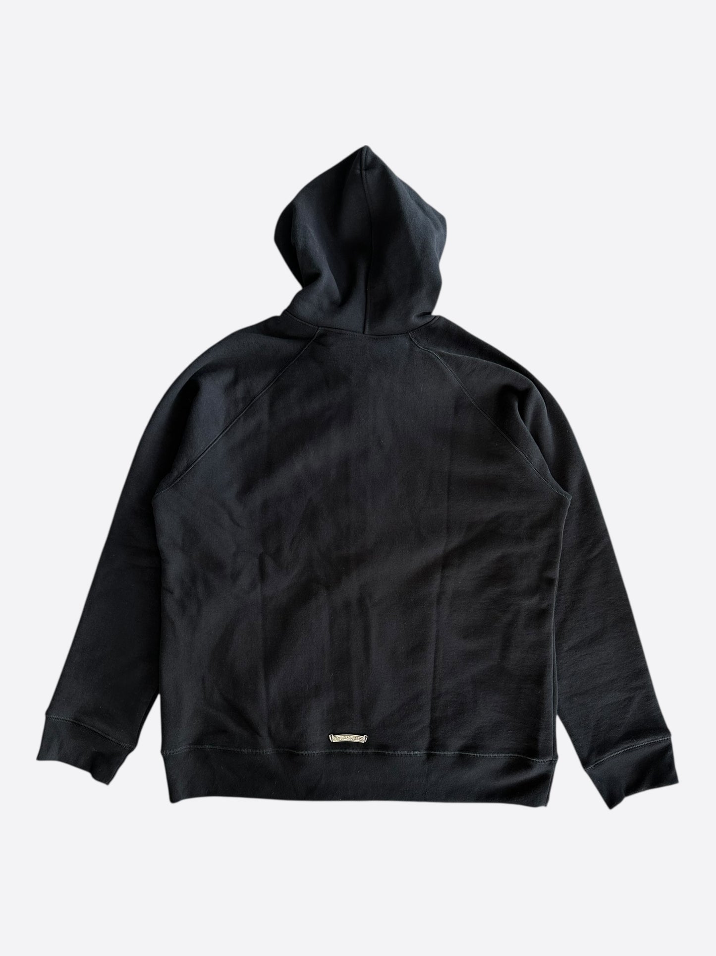 Chrome Hearts Black Triple Cross Patch Paper Jam Zip Up Hoodie