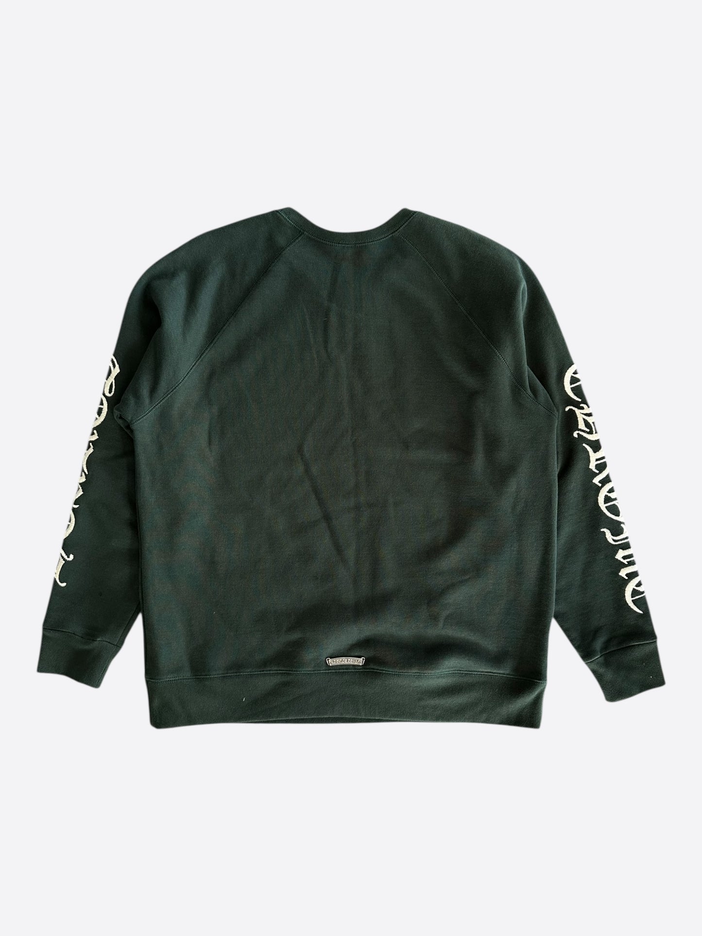 Chrome Hearts Green & White Slo Ride Embroidered Logo Sweater