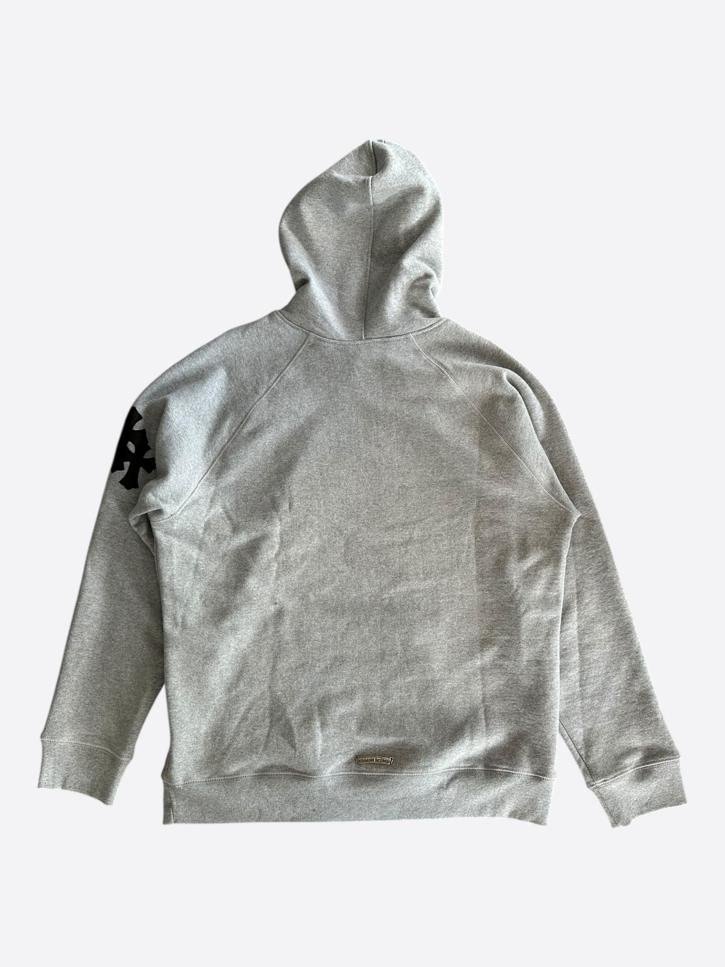 Chrome Hearts Grey & Black Triple Cross Patch Paper Jam Hoodie