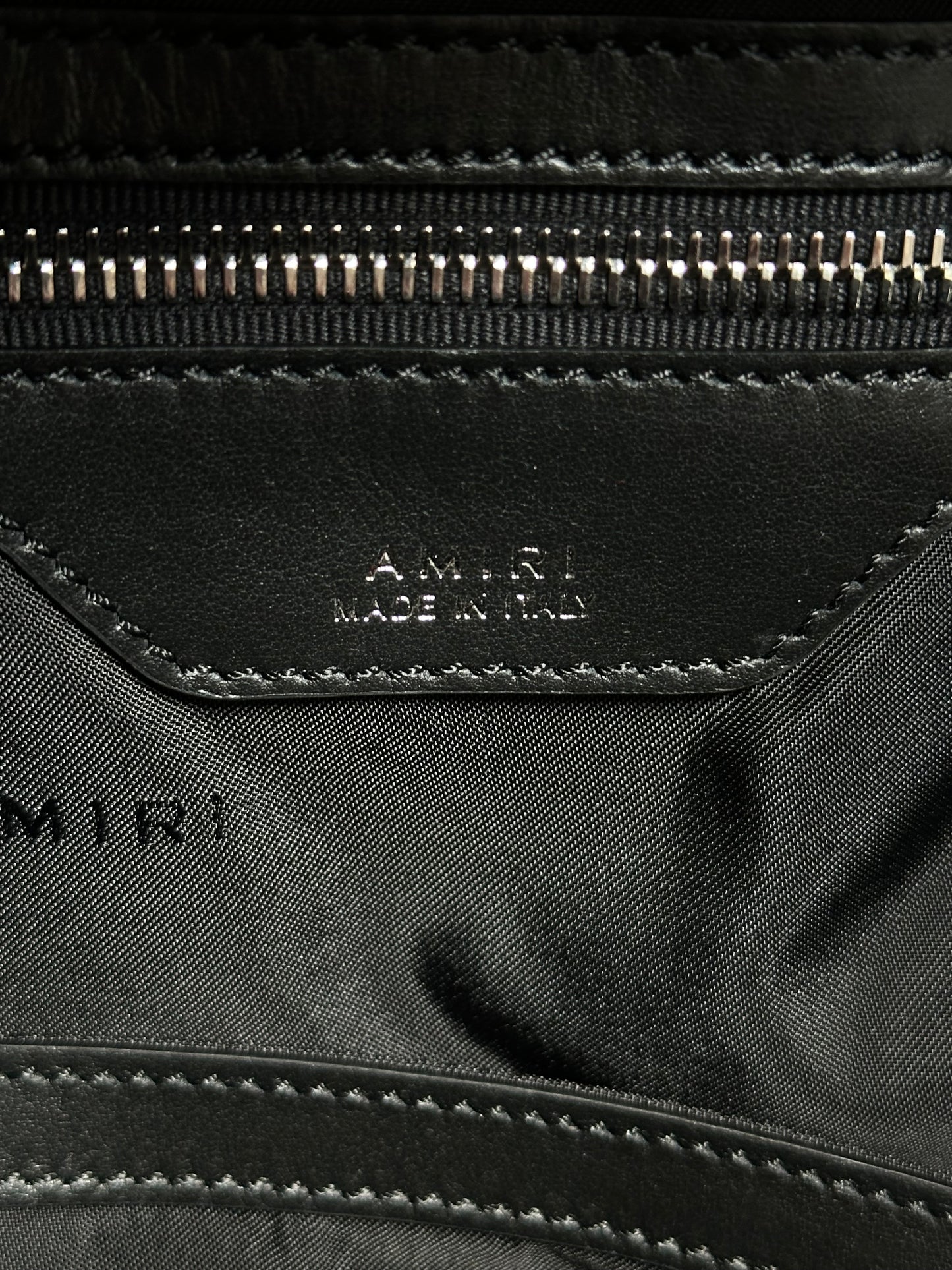 Amiri Red & Black Bandana MA Logo Embroidered Backpack