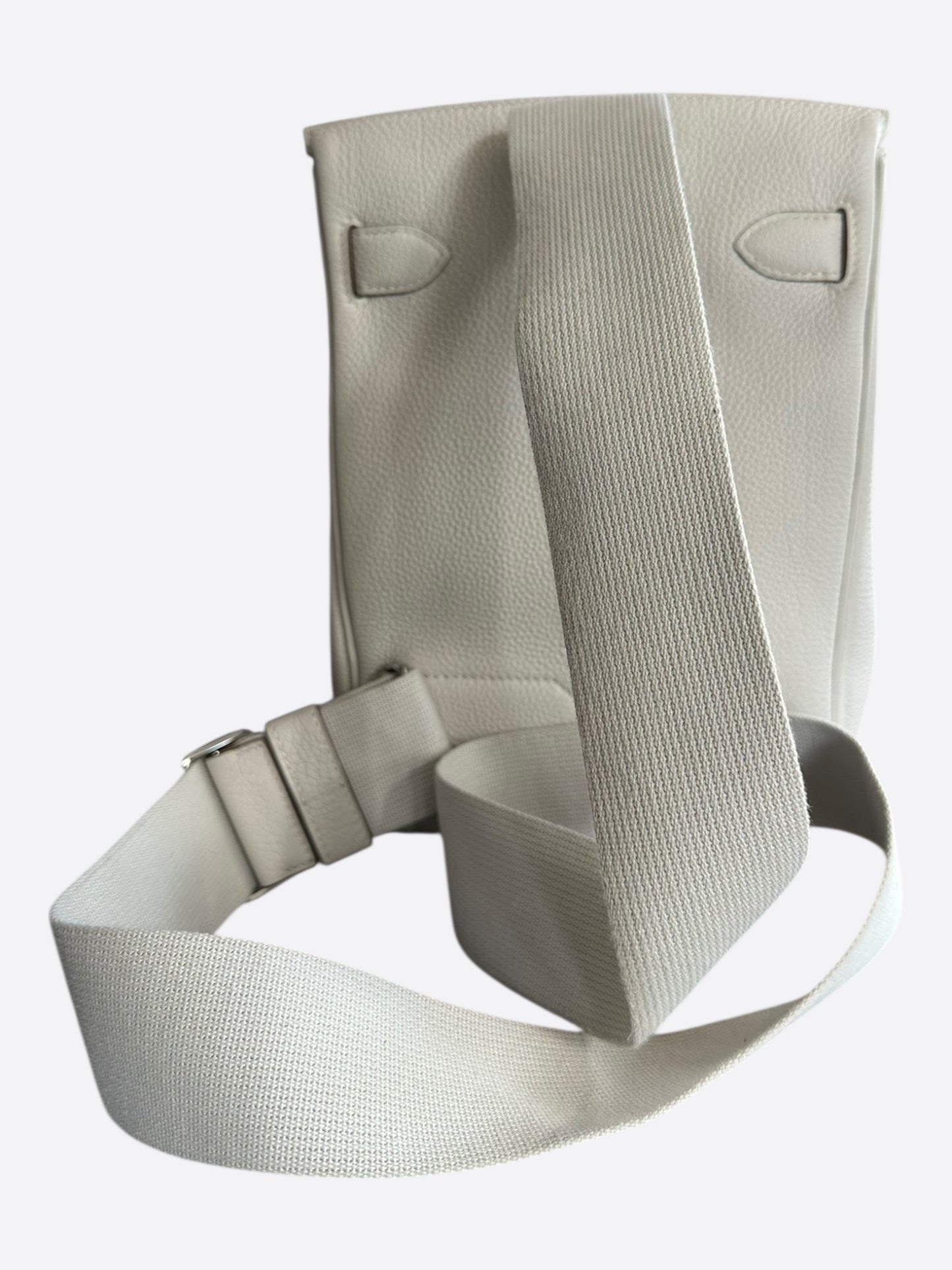 Hermes Light Grey HAC A Dos Crossbody Backpack