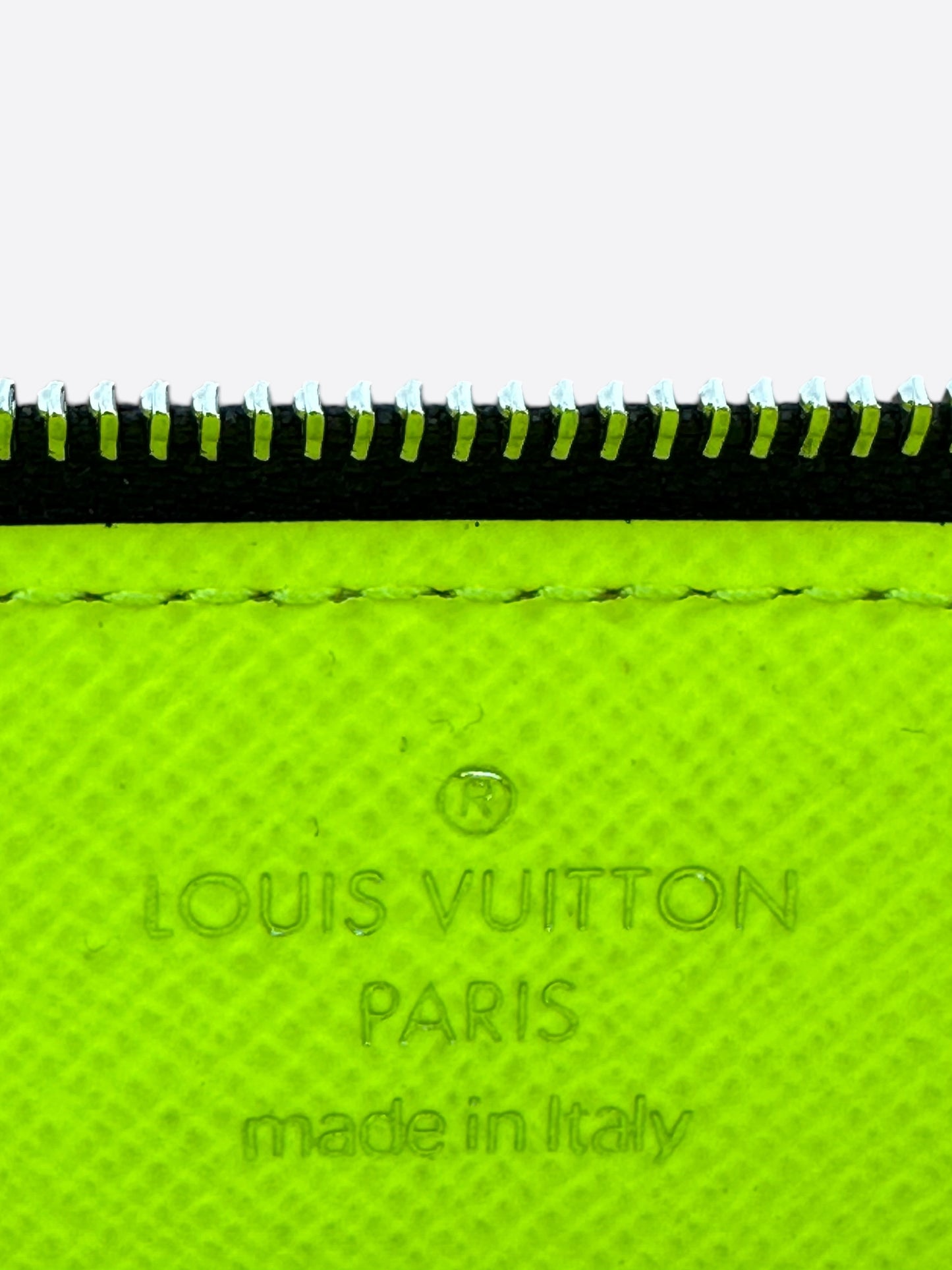 Louis Vuitton Neon Yellow Taigarama Monogram Coin Card Holder