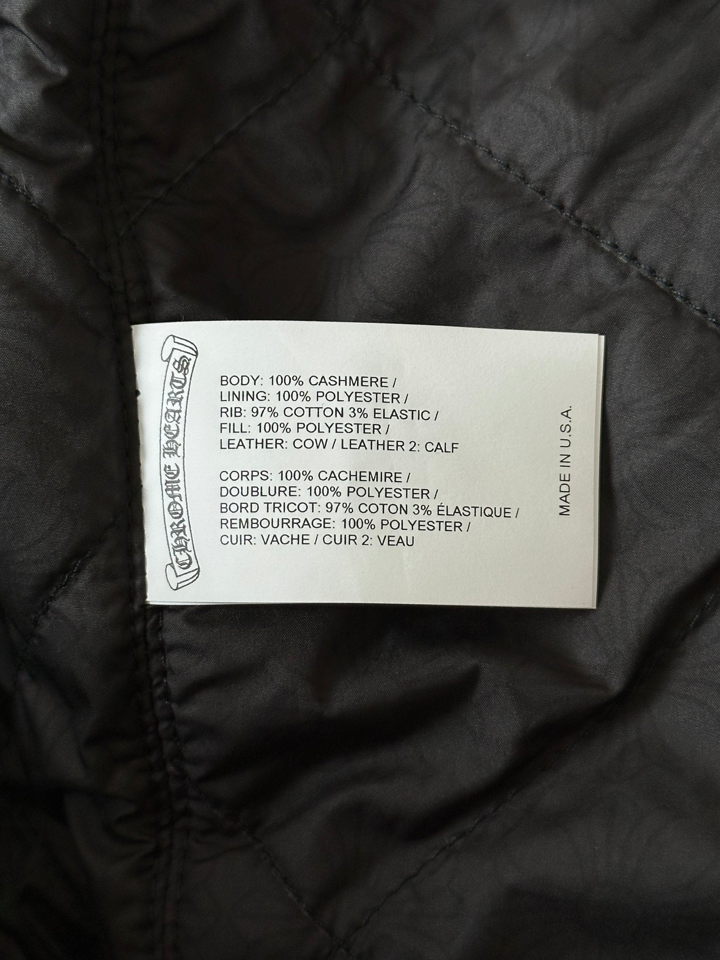 Chrome Hearts Black & White Chicken Varsity Jacket