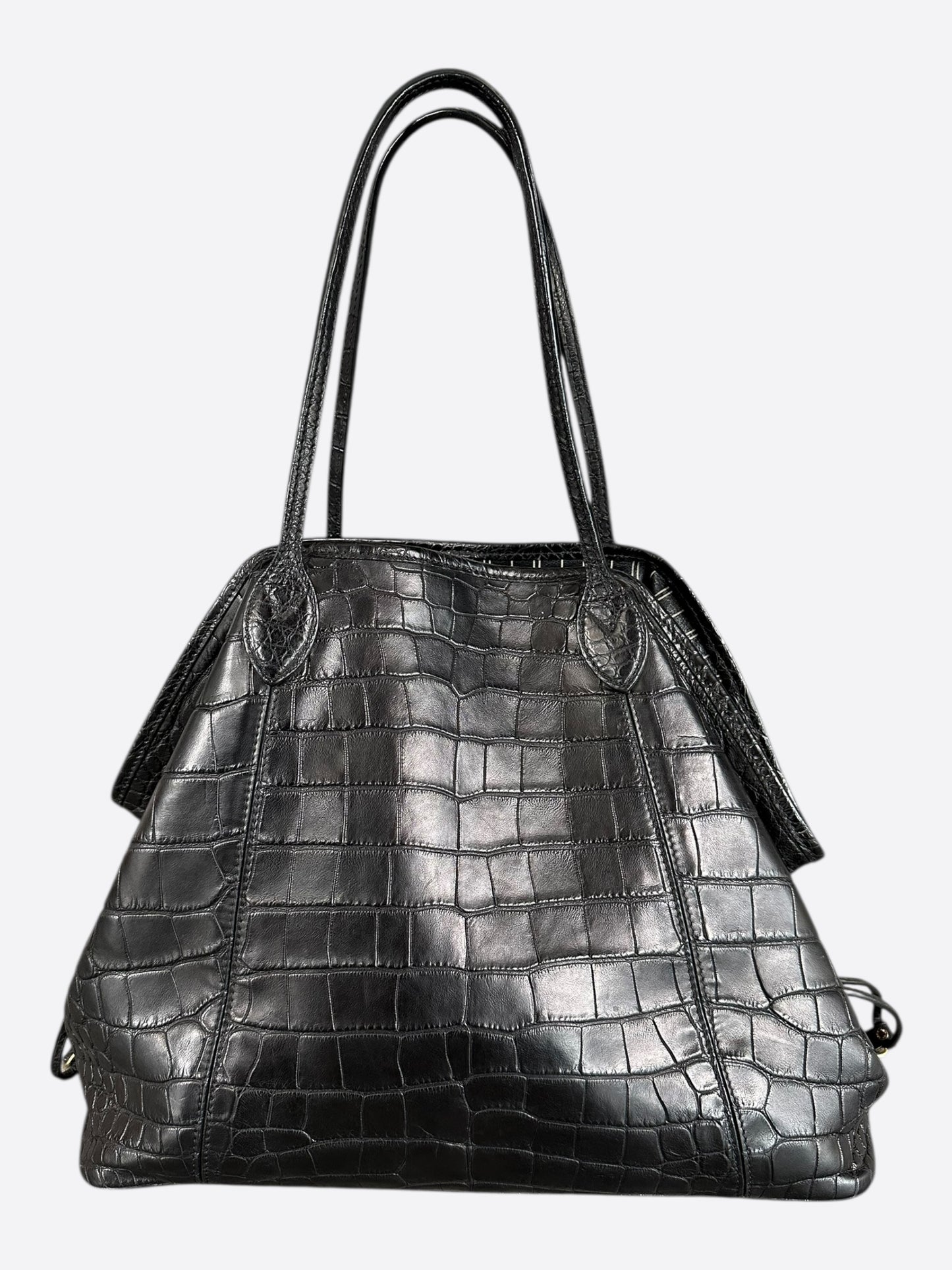 Louis Vuitton Black Crocodile Neverfull MM