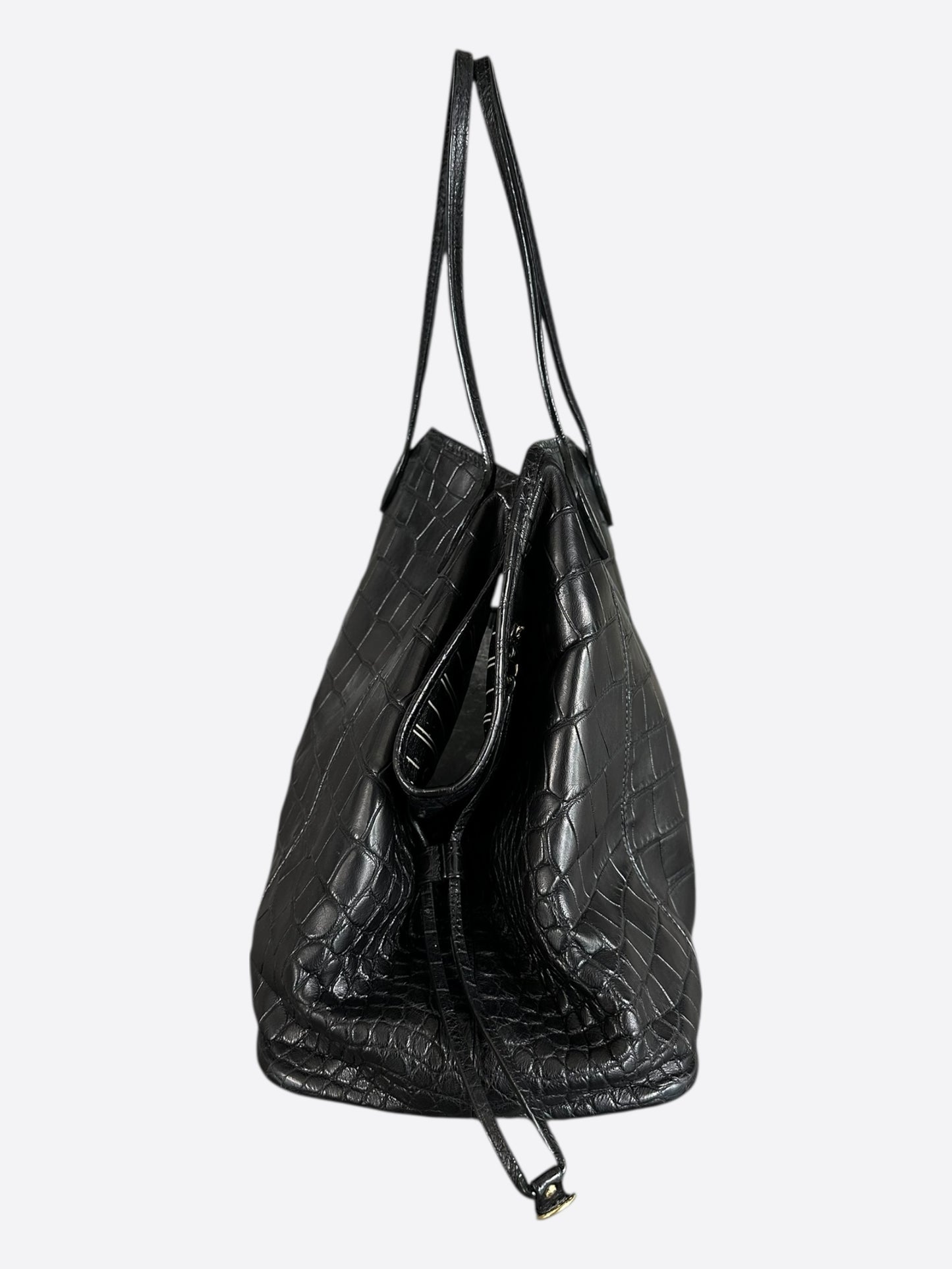 Louis Vuitton Black Crocodile Neverfull MM