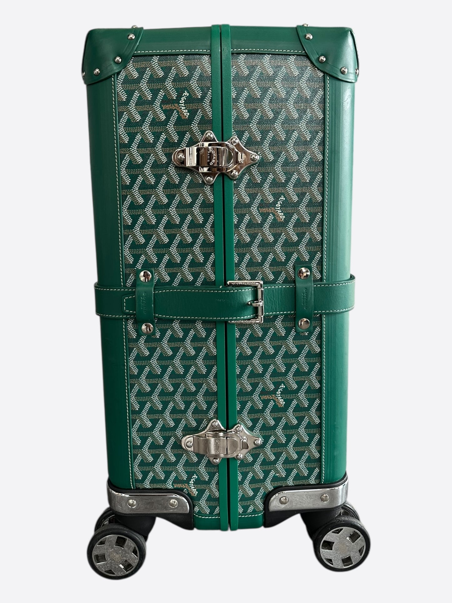 Goyard Green Bourget PM Trolley Case