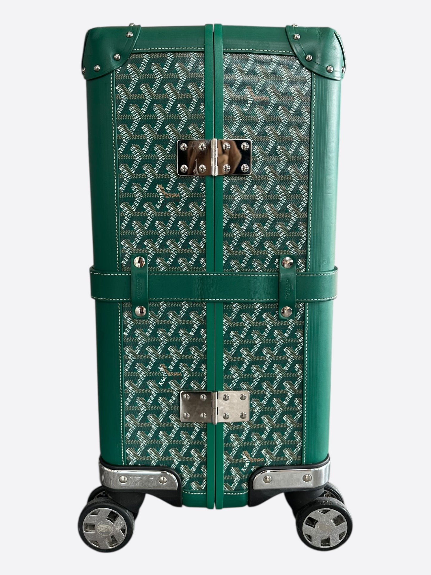 Goyard Green Bourget PM Trolley Case