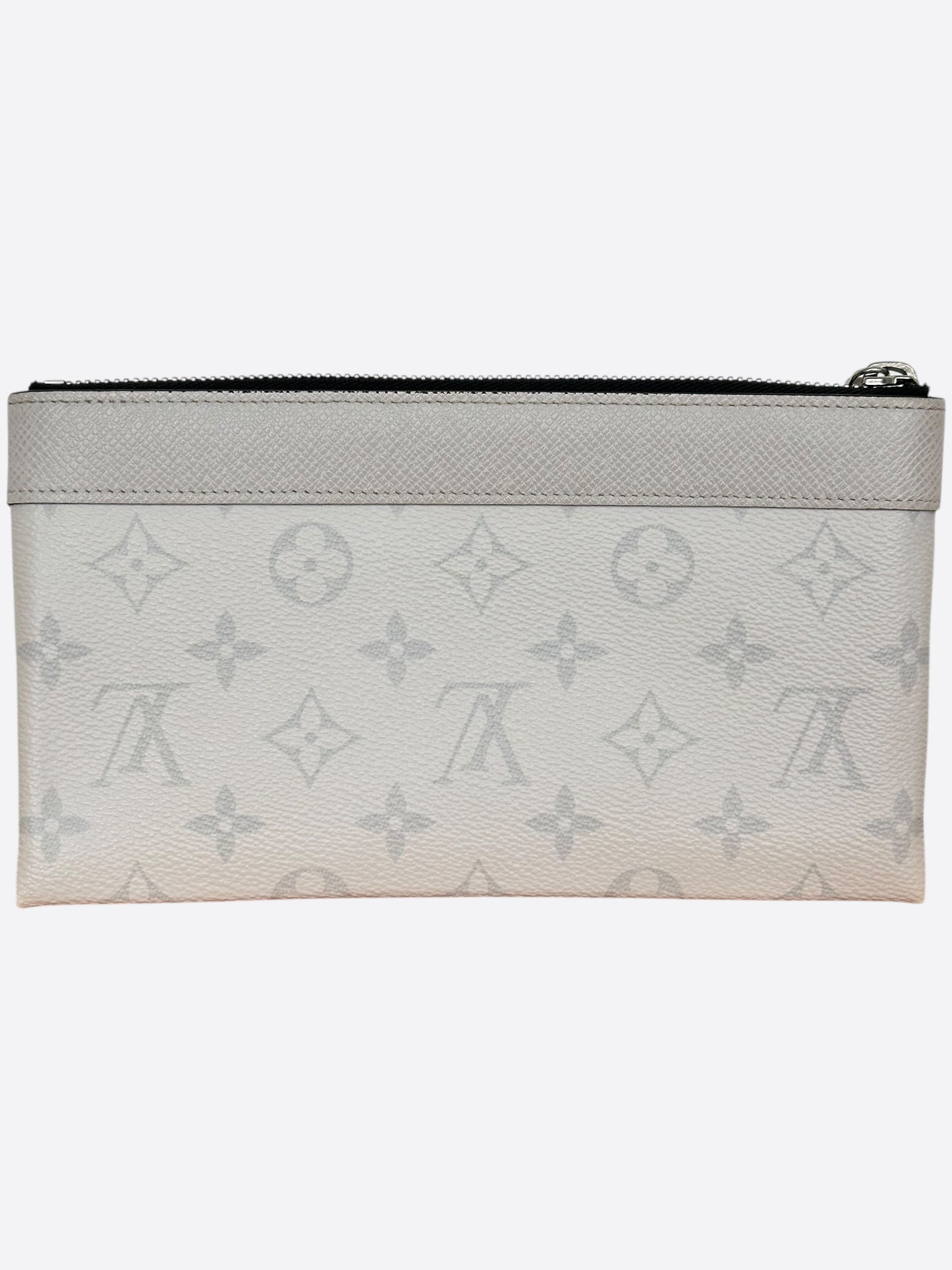Louis Vuitton White Taigarama Monogram Discovery Pochette PM